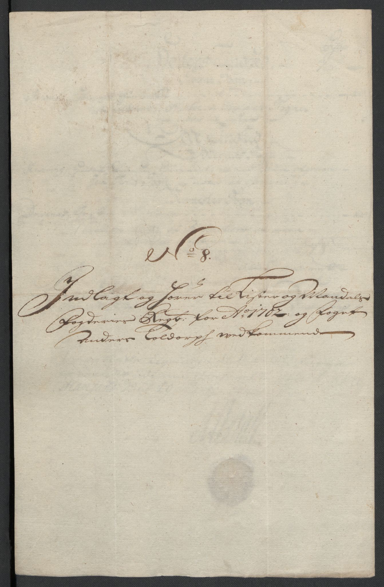 Rentekammeret inntil 1814, Reviderte regnskaper, Fogderegnskap, AV/RA-EA-4092/R43/L2549: Fogderegnskap Lista og Mandal, 1701-1702, p. 271