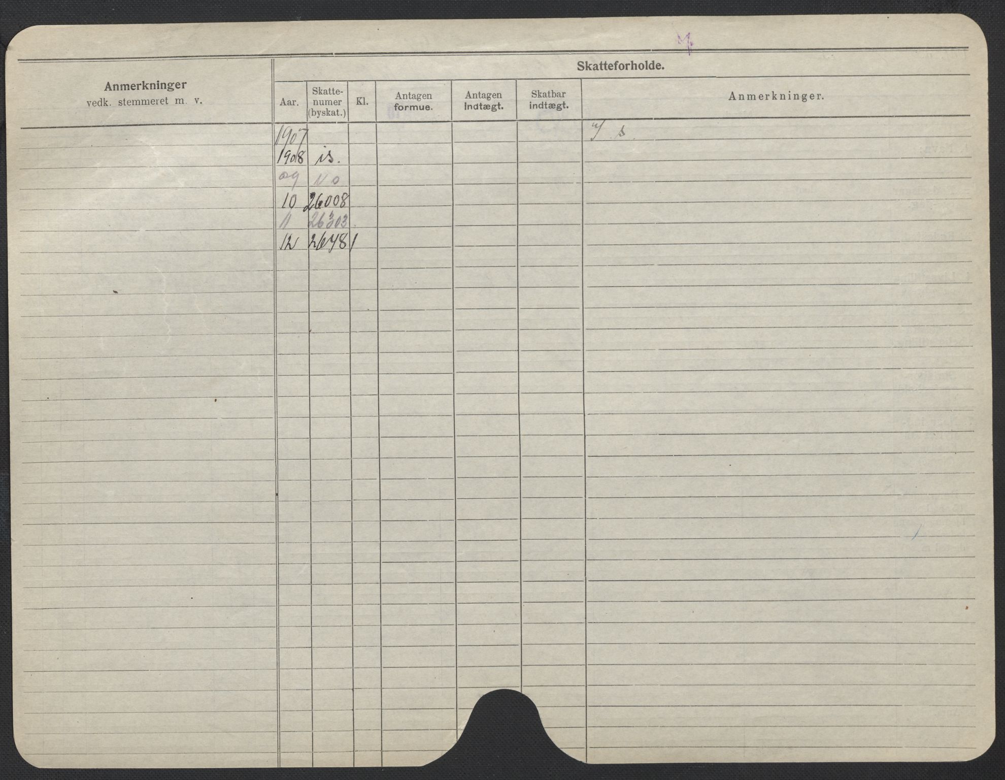 Oslo folkeregister, Registerkort, AV/SAO-A-11715/F/Fa/Fac/L0017: Kvinner, 1906-1914, p. 204b