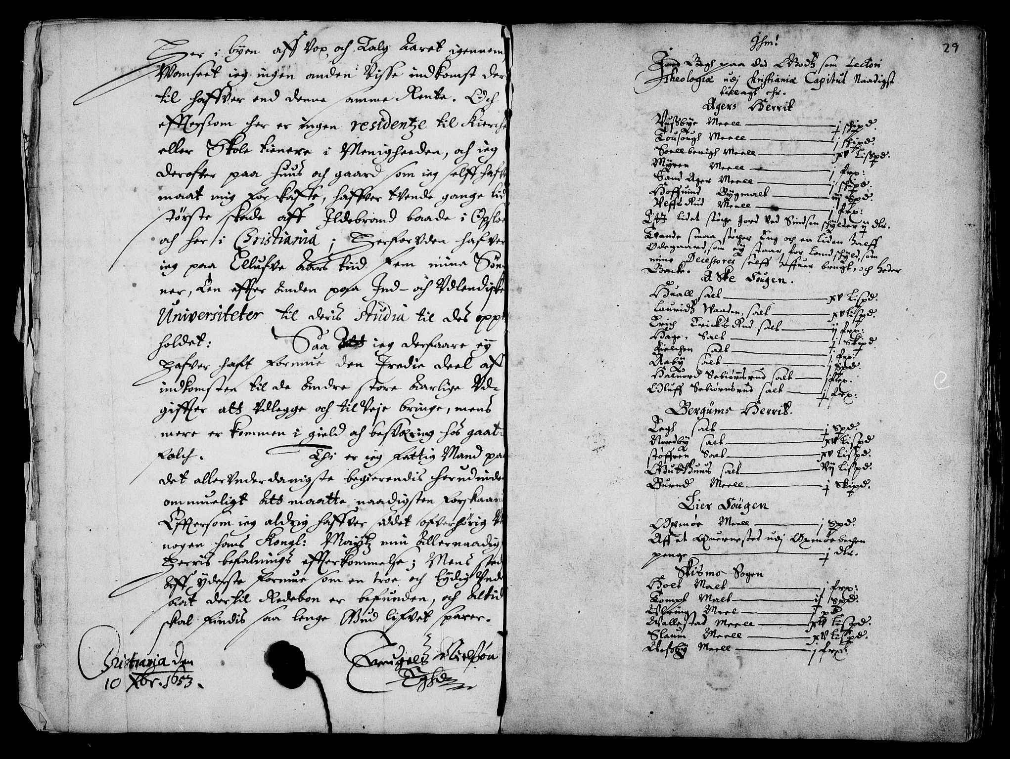 Rentekammeret inntil 1814, Realistisk ordnet avdeling, AV/RA-EA-4070/Fc/Fca/L0001/0002: [Ca I]  Akershus stift / Kristiania kapitels jordebok, 1652-1654, p. 28-29