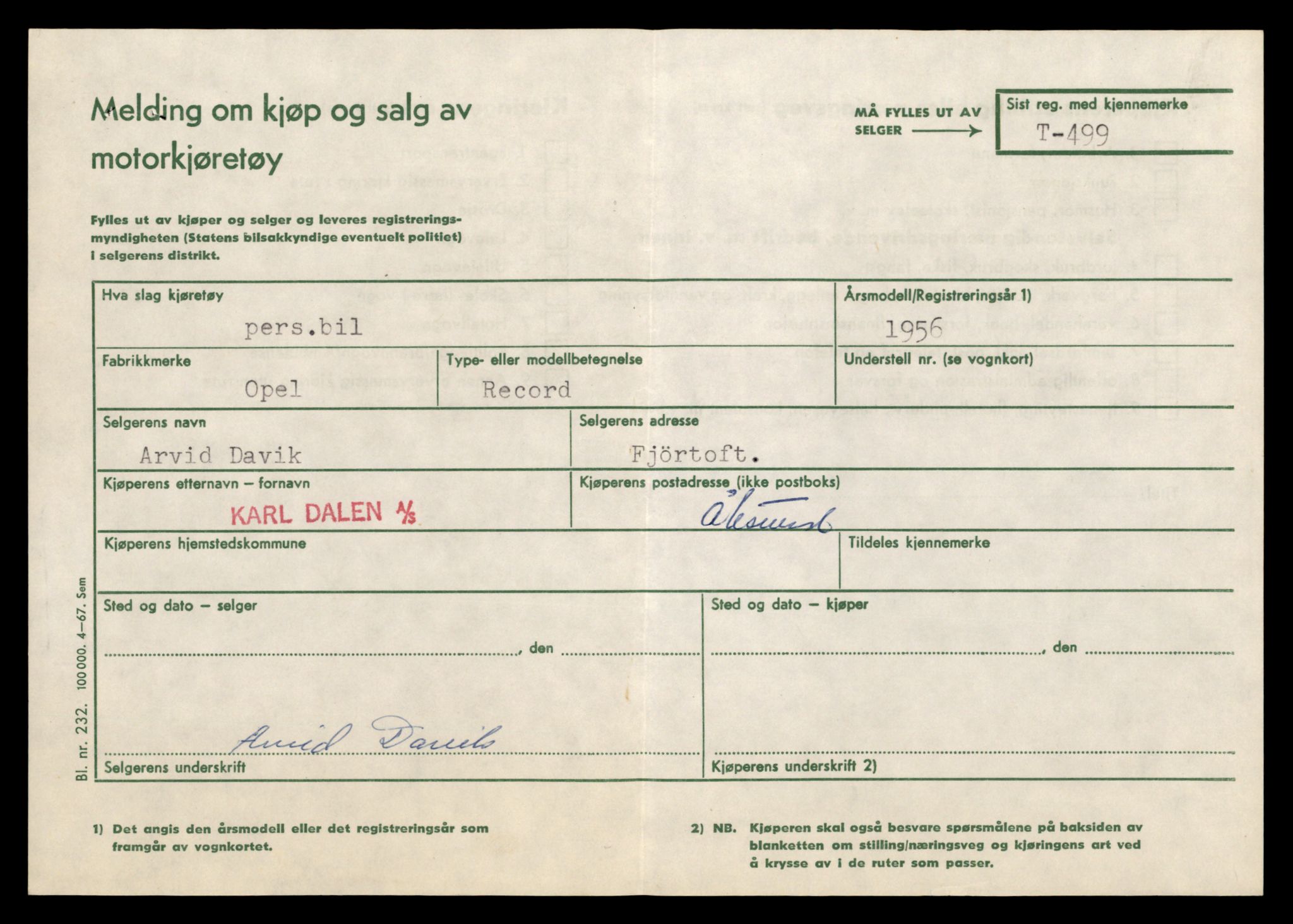 Møre og Romsdal vegkontor - Ålesund trafikkstasjon, SAT/A-4099/F/Fe/L0005: Registreringskort for kjøretøy T 443 - T 546, 1927-1998, p. 1413