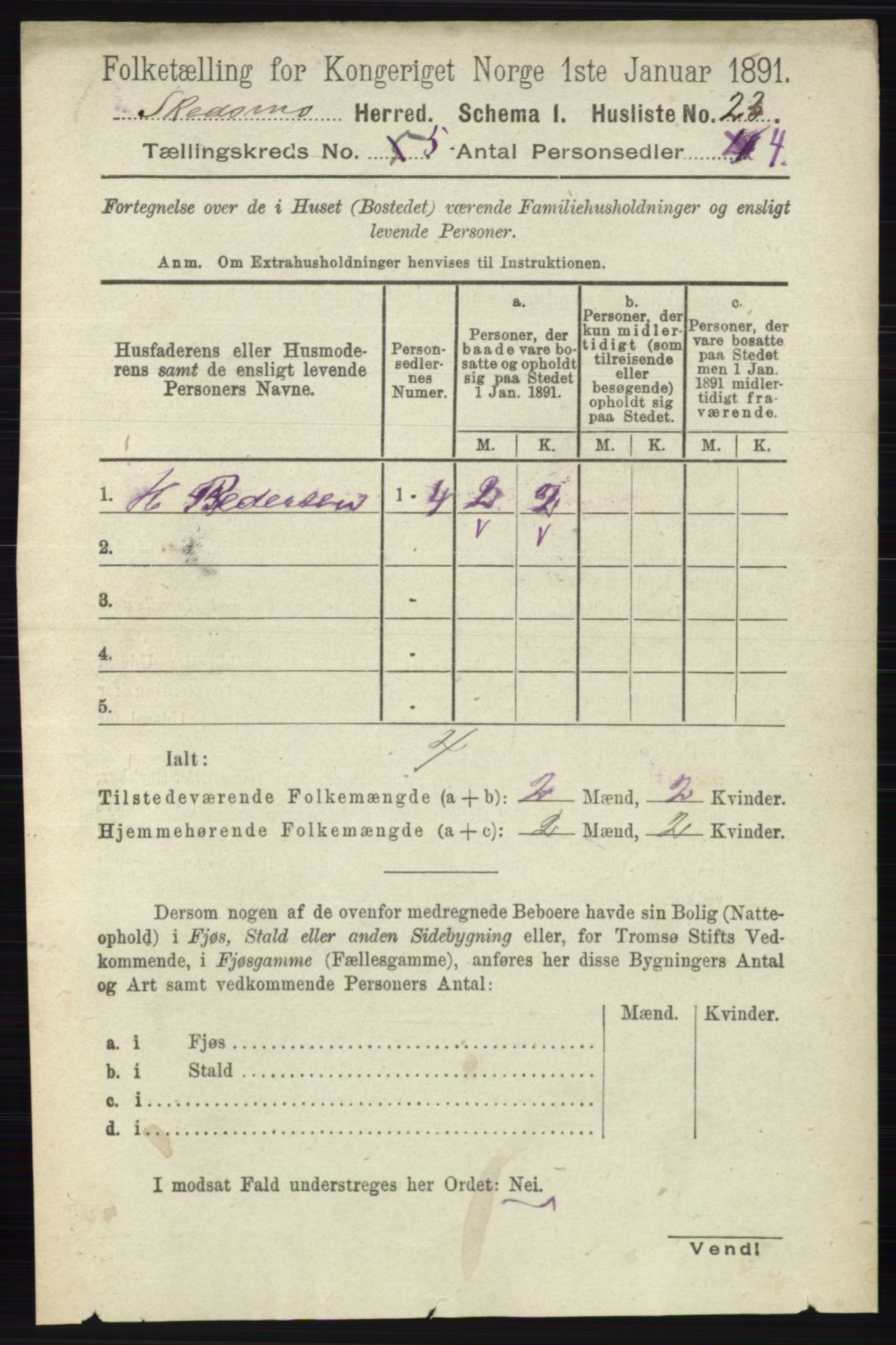 RA, 1891 census for 0231 Skedsmo, 1891, p. 2268