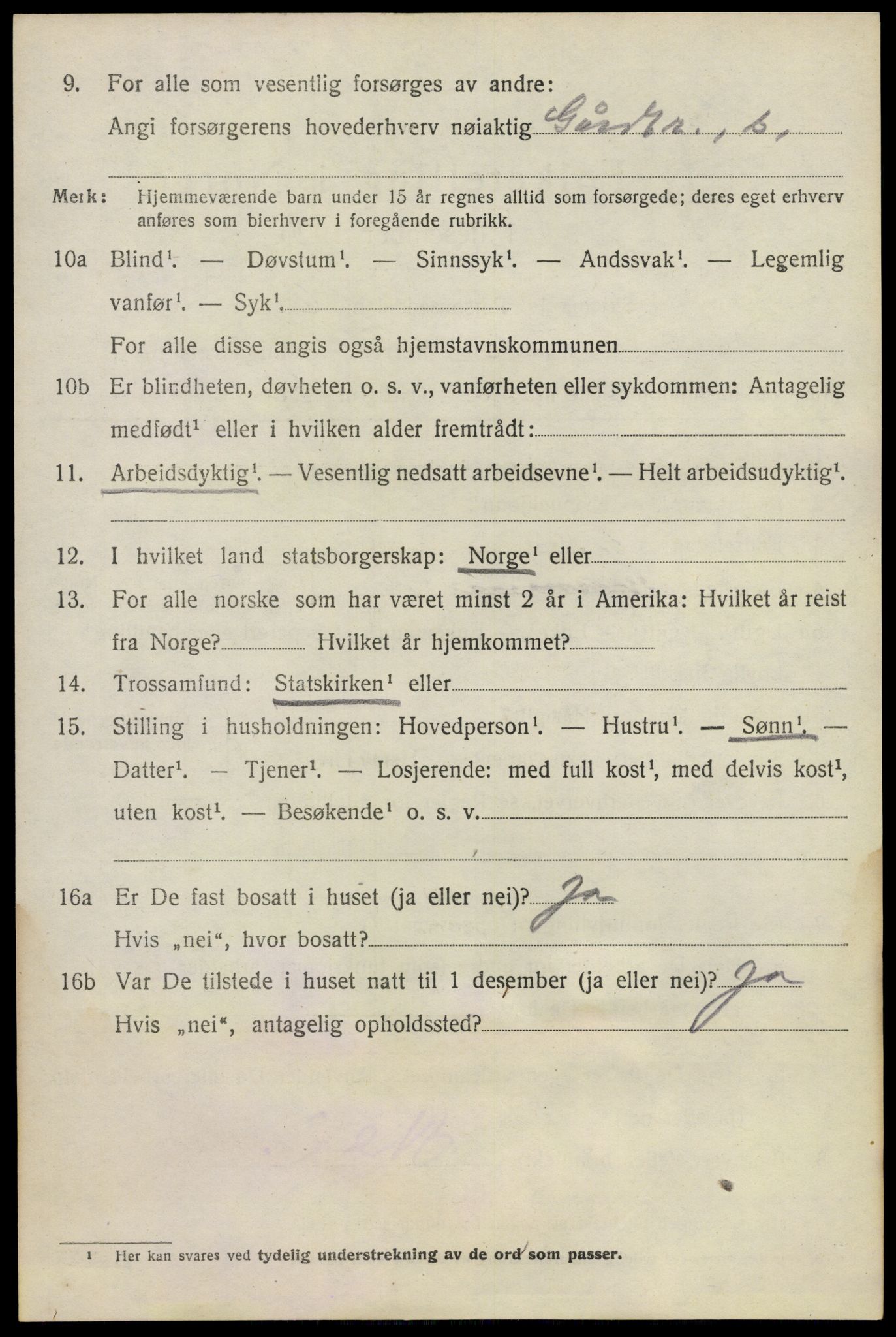 SAO, 1920 census for Fet, 1920, p. 9629