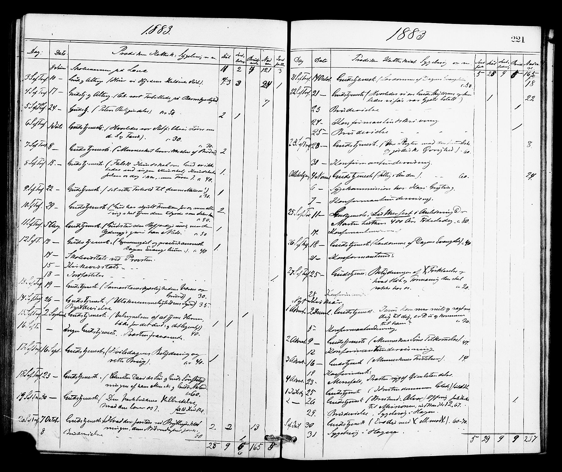 Røldal sokneprestembete, SAB/A-100247: Parish register (official) no. A 4, 1870-1886, p. 221