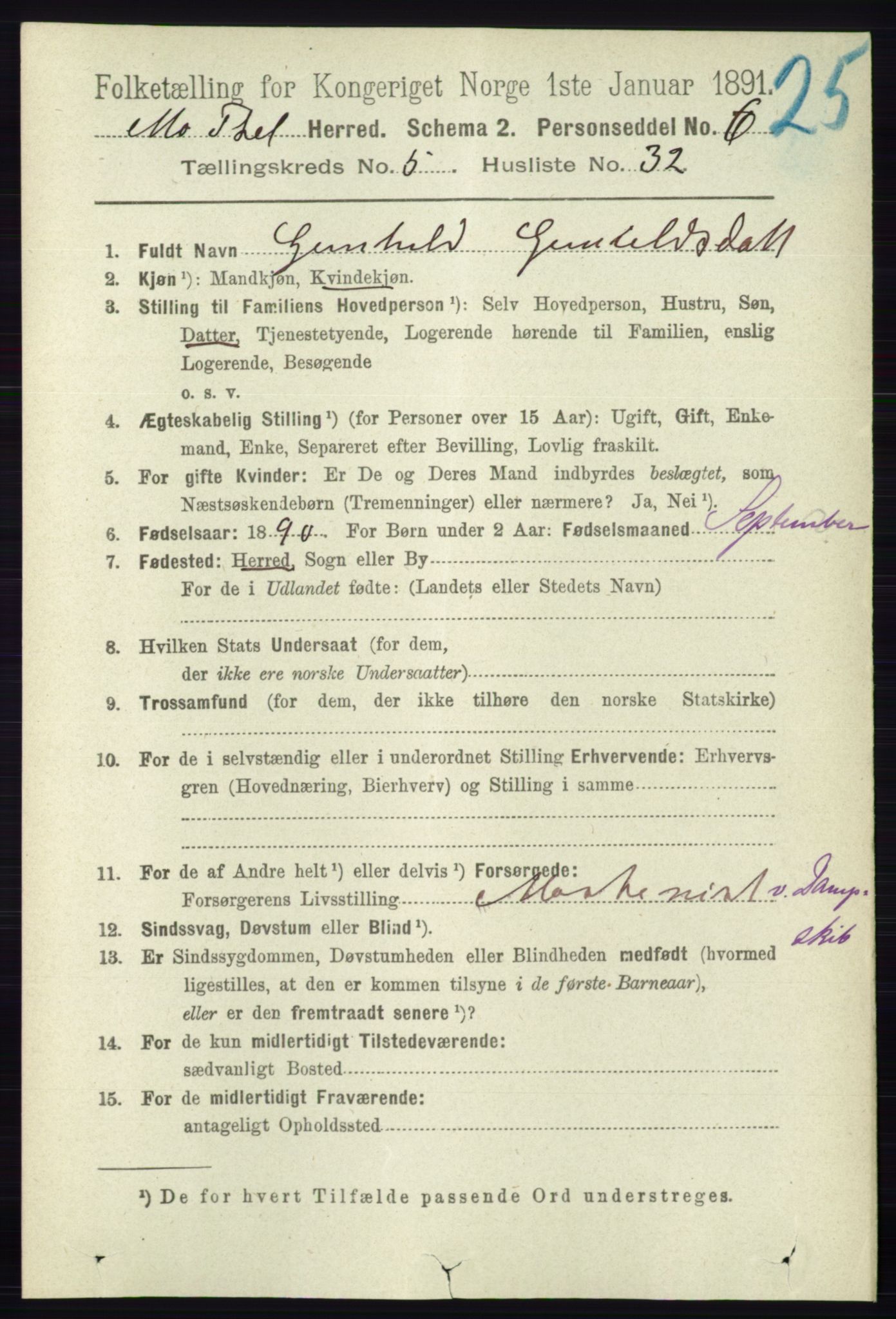 RA, 1891 census for 0832 Mo, 1891, p. 1474