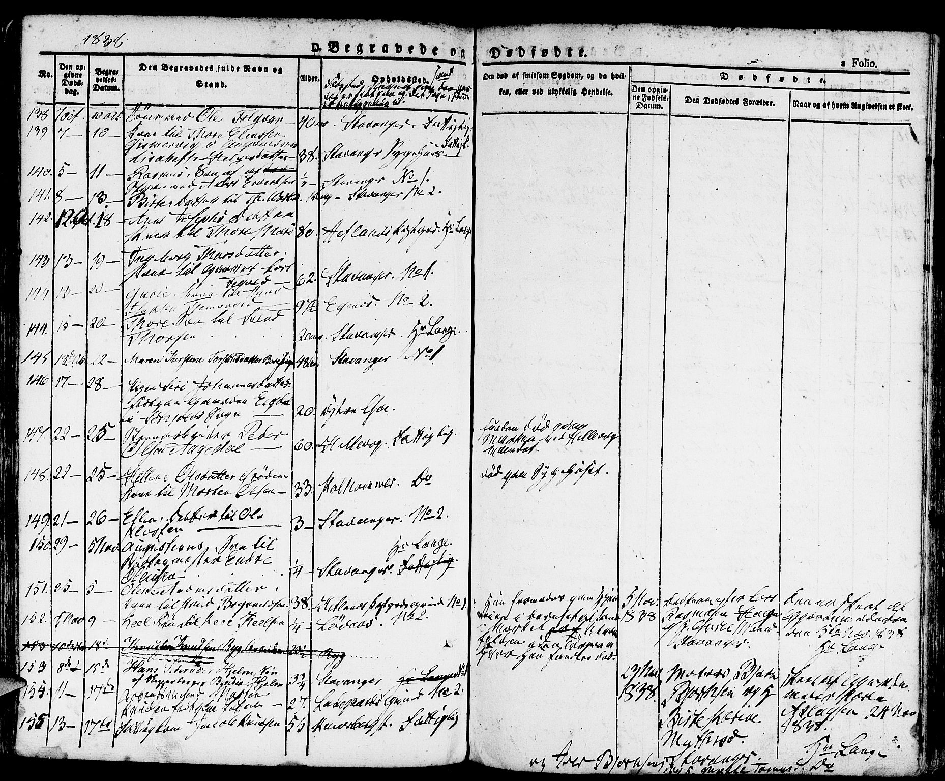 Domkirken sokneprestkontor, AV/SAST-A-101812/001/30/30BA/L0011: Parish register (official) no. A 11, 1832-1856