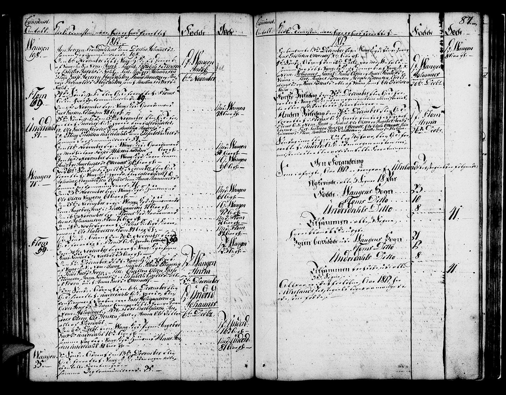 Aurland sokneprestembete, SAB/A-99937/H/Ha/Haa/L0005: Parish register (official) no. A 5, 1801-1821, p. 87