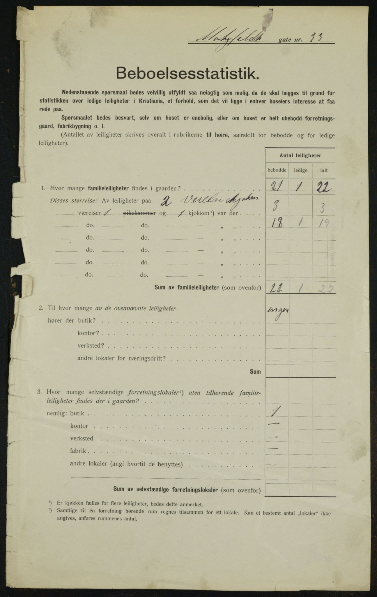OBA, Municipal Census 1912 for Kristiania, 1912, p. 67127