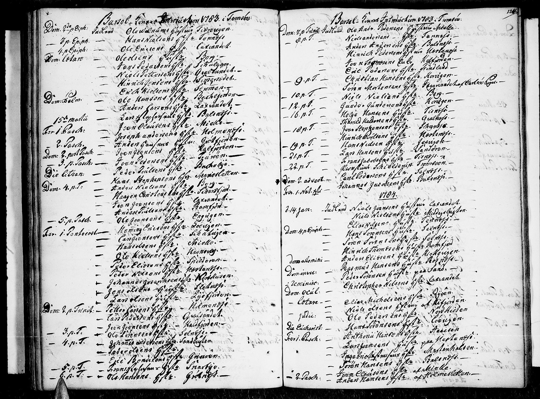 Tromsø sokneprestkontor/stiftsprosti/domprosti, SATØ/S-1343/G/Ga/L0003kirke: Parish register (official) no. 3, 1779-1796, p. 128