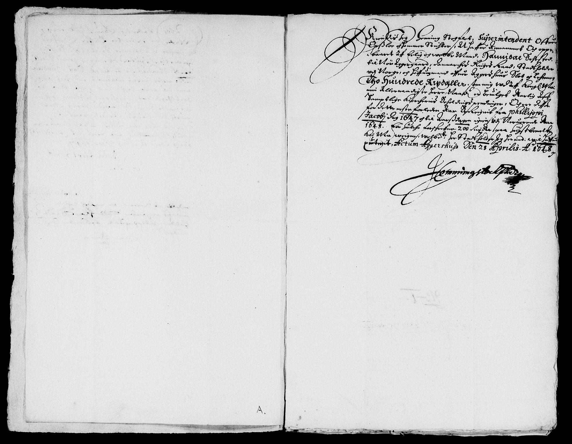 Rentekammeret inntil 1814, Reviderte regnskaper, Lensregnskaper, RA/EA-5023/R/Rb/Rba/L0194: Akershus len, 1647-1648