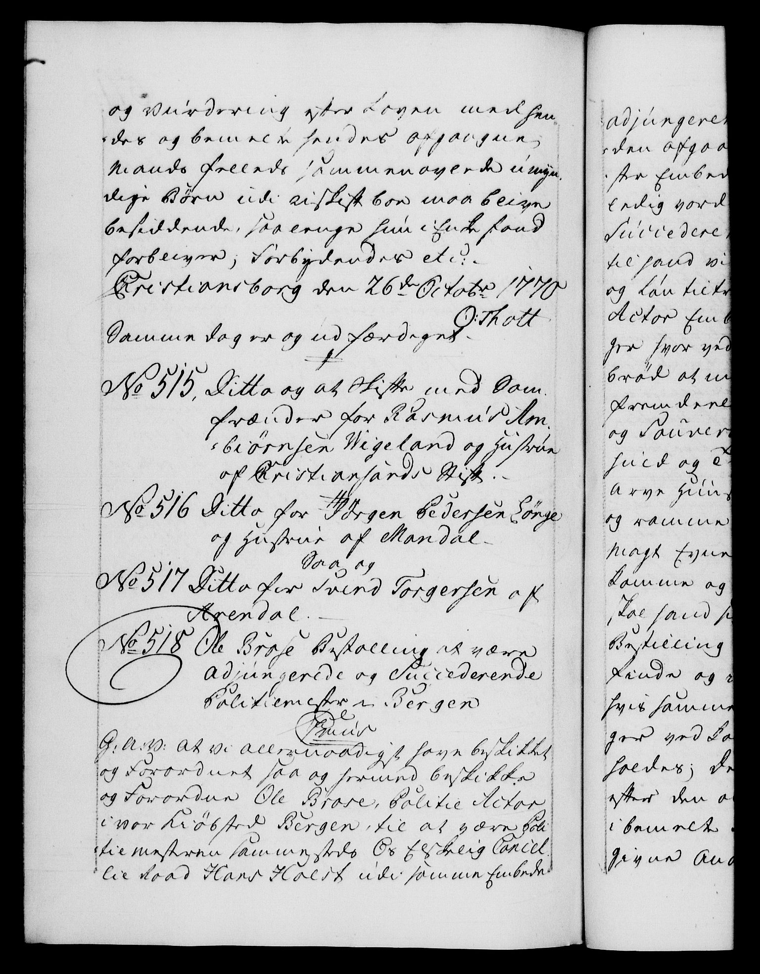 Danske Kanselli 1572-1799, AV/RA-EA-3023/F/Fc/Fca/Fcaa/L0044: Norske registre, 1769-1771, p. 571b