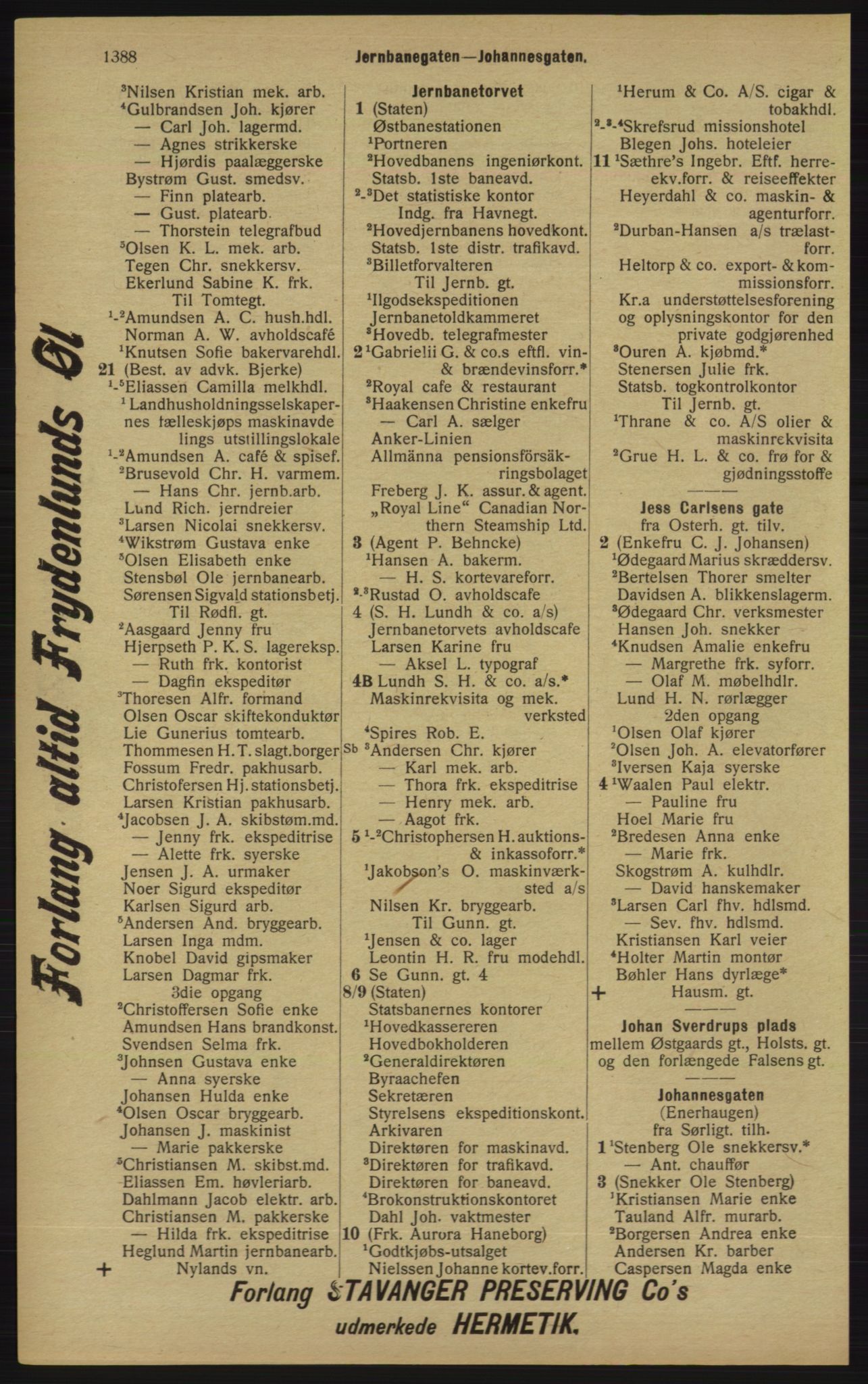 Kristiania/Oslo adressebok, PUBL/-, 1913, p. 1344