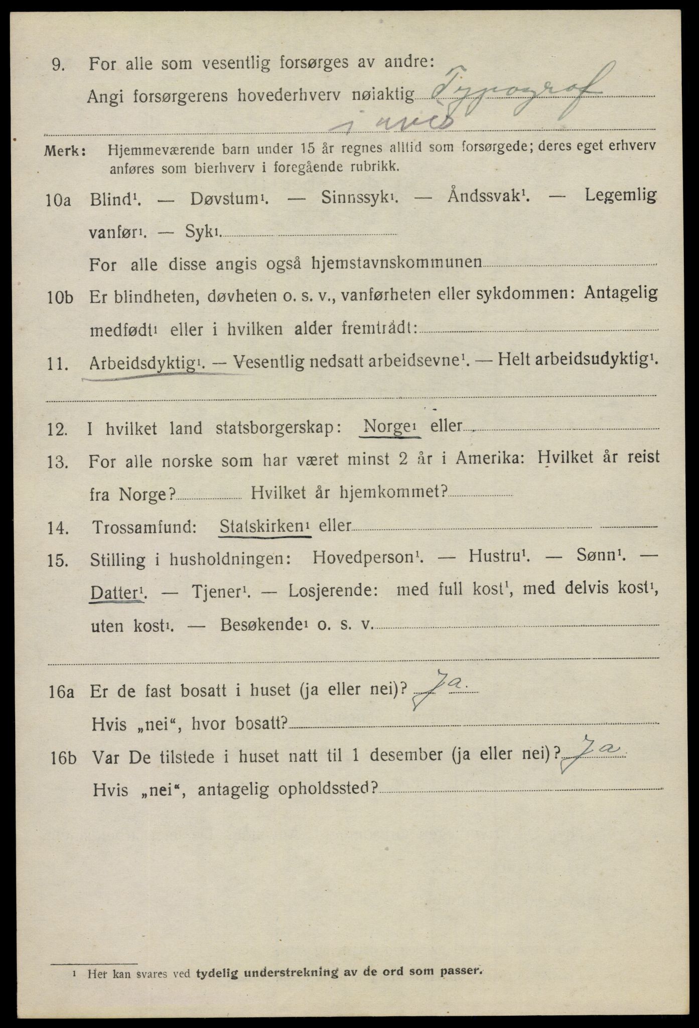 SAO, 1920 census for Askim, 1920, p. 11018