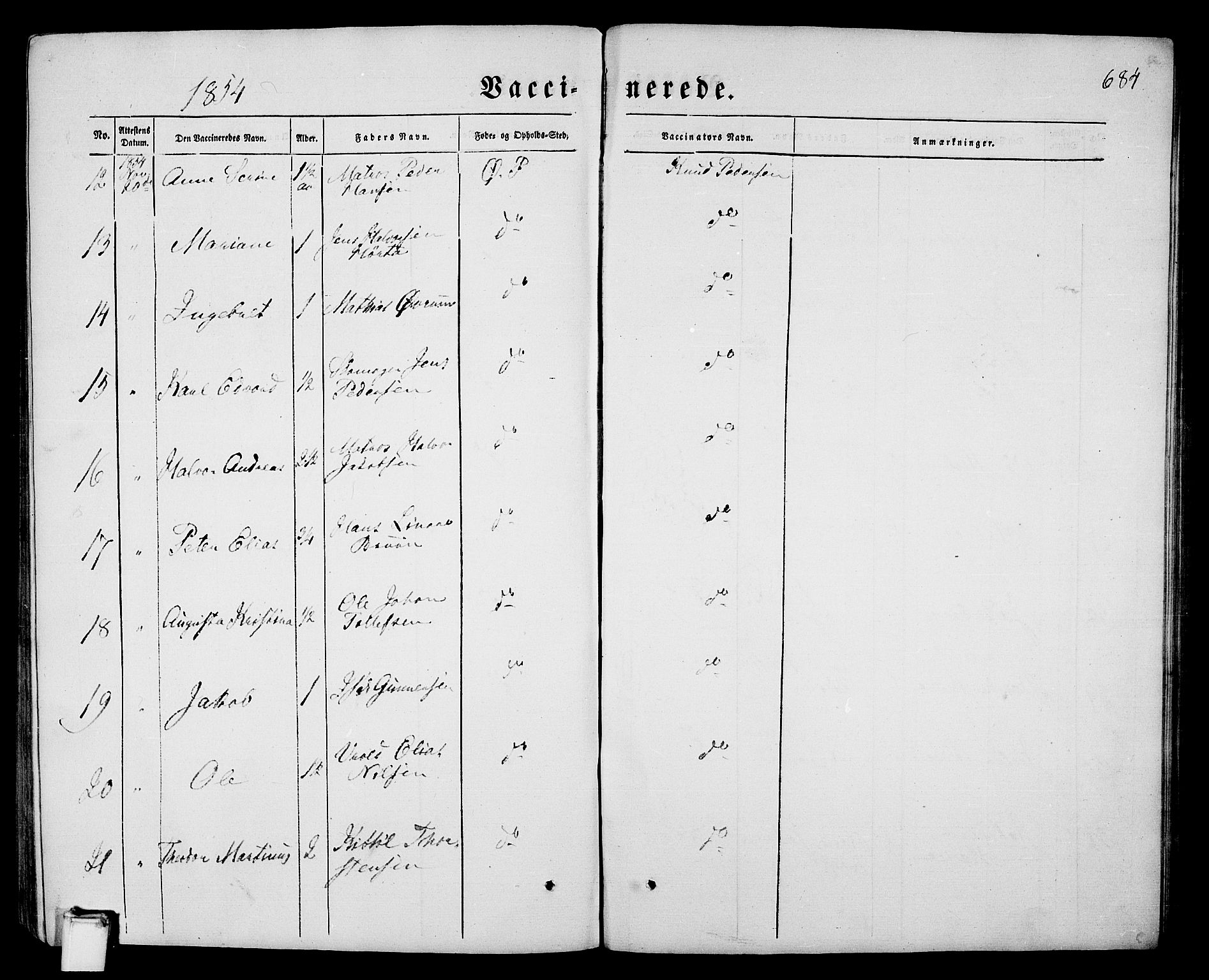 Porsgrunn kirkebøker , SAKO/A-104/G/Gb/L0004: Parish register (copy) no. II 4, 1853-1882, p. 684