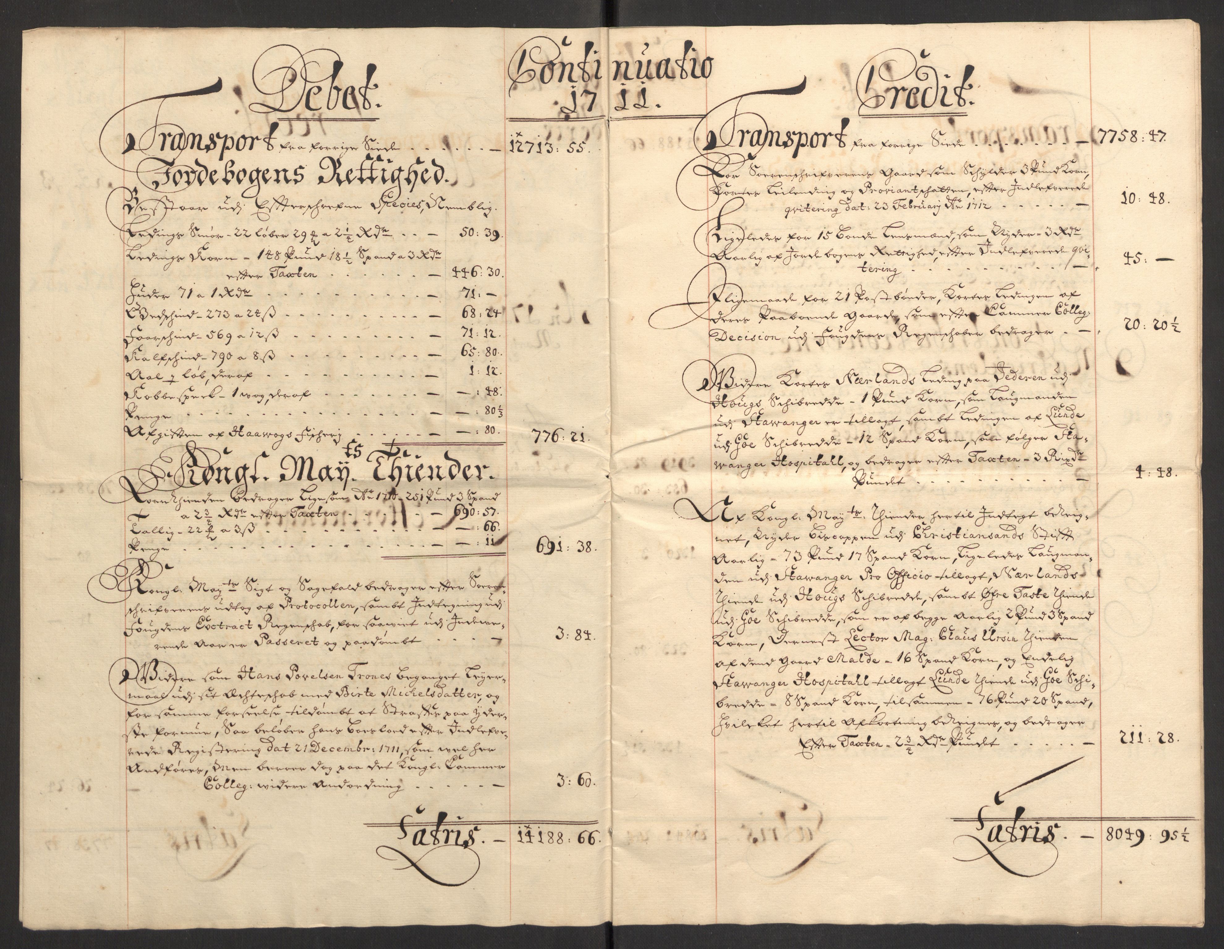 Rentekammeret inntil 1814, Reviderte regnskaper, Fogderegnskap, AV/RA-EA-4092/R46/L2735: Fogderegnskap Jæren og Dalane, 1711, p. 40