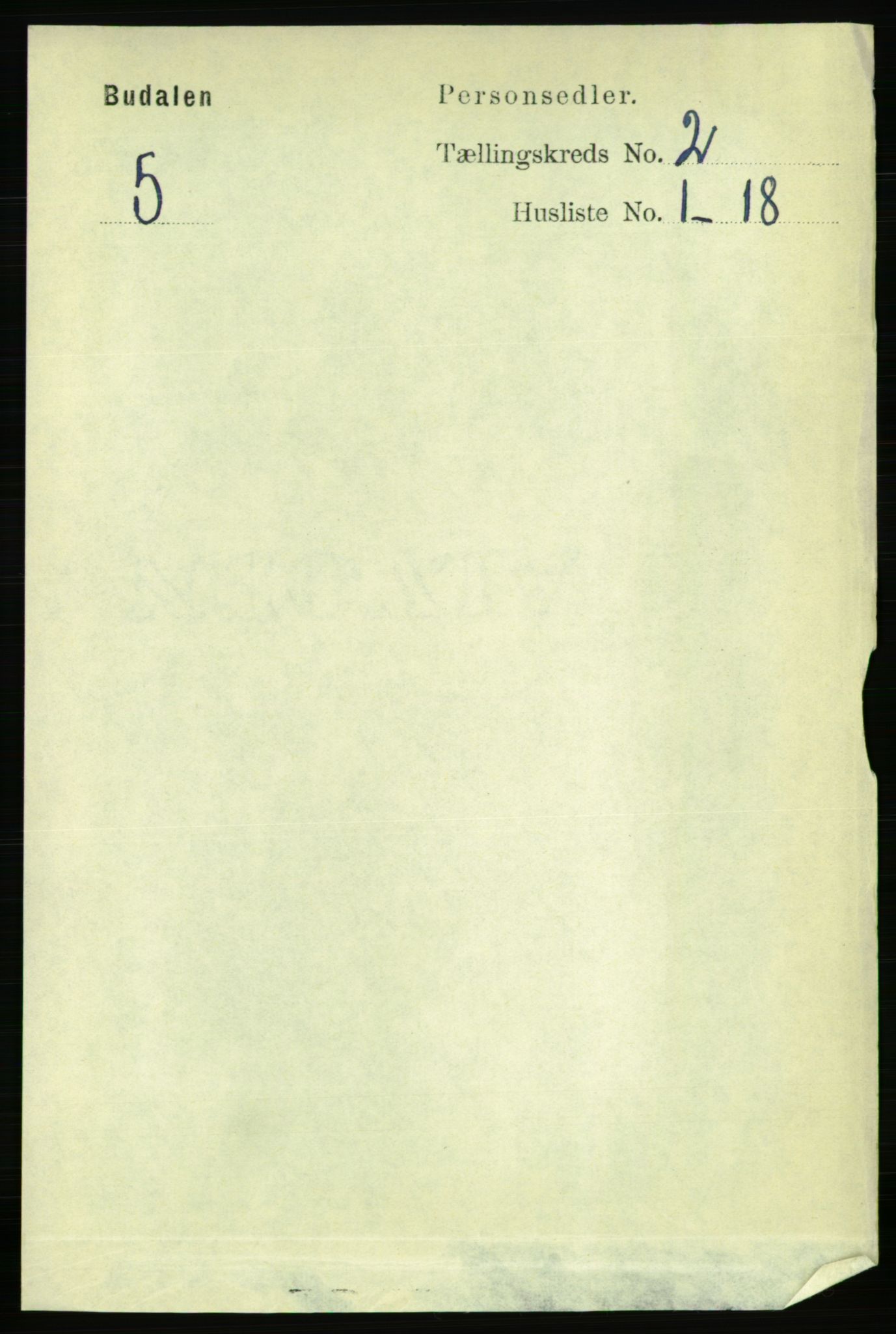 RA, 1891 census for 1647 Budal, 1891, p. 420