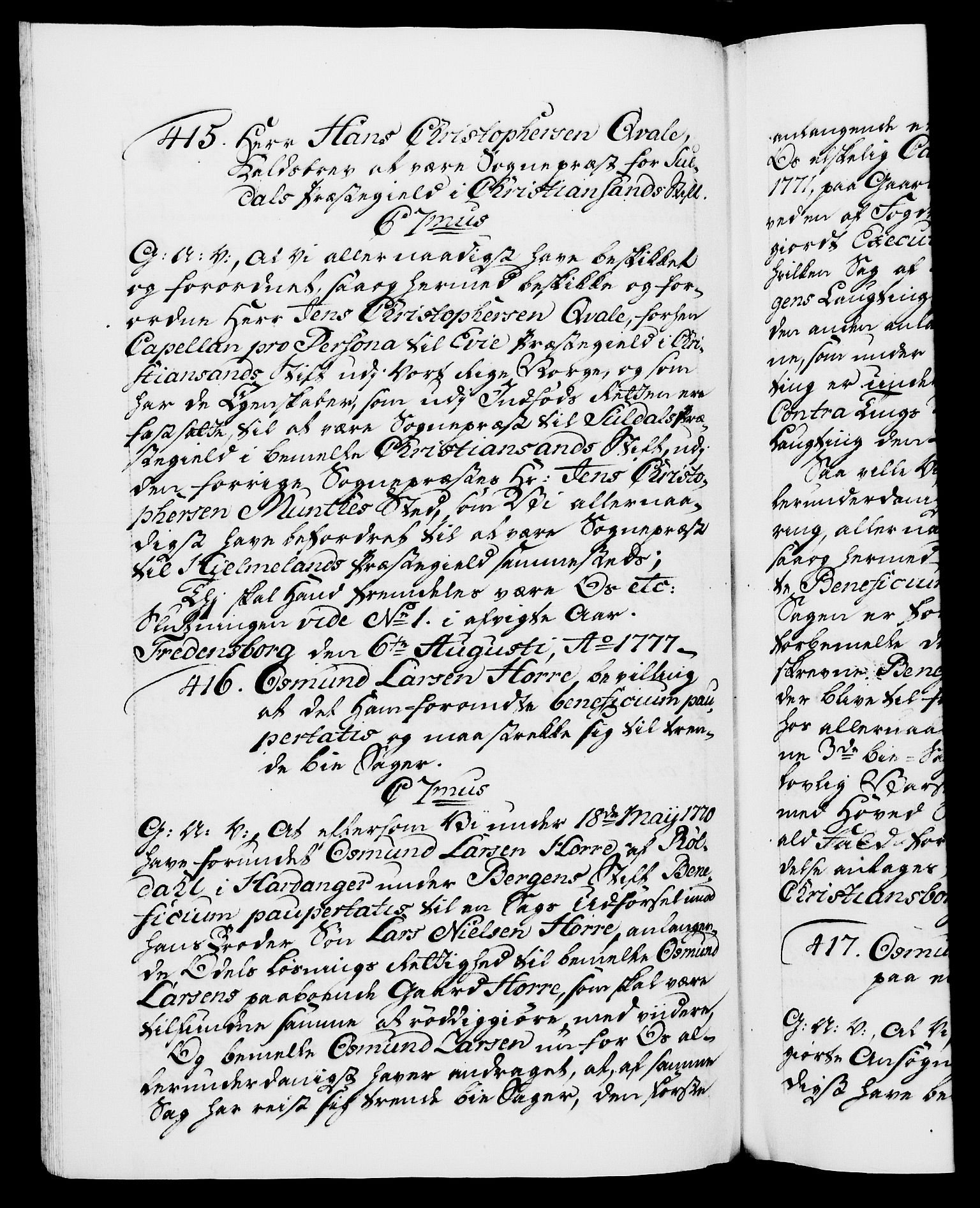 Danske Kanselli 1572-1799, AV/RA-EA-3023/F/Fc/Fca/Fcaa/L0047: Norske registre, 1776-1778, p. 569b