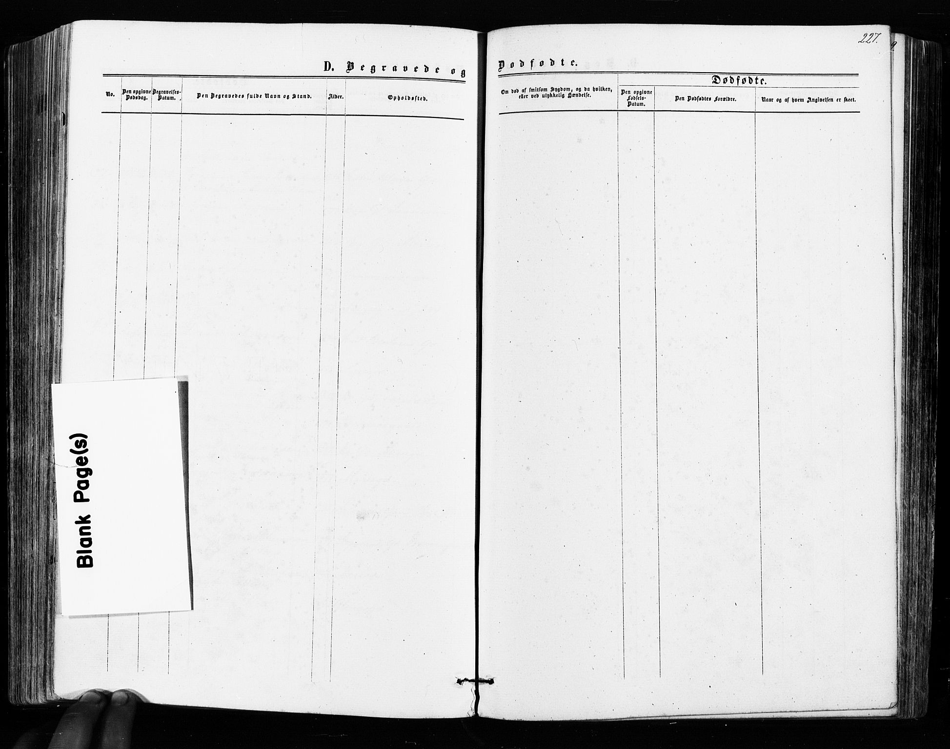 Sarpsborg prestekontor Kirkebøker, SAO/A-2006/F/Fa/L0002: Parish register (official) no. 2, 1869-1877, p. 227