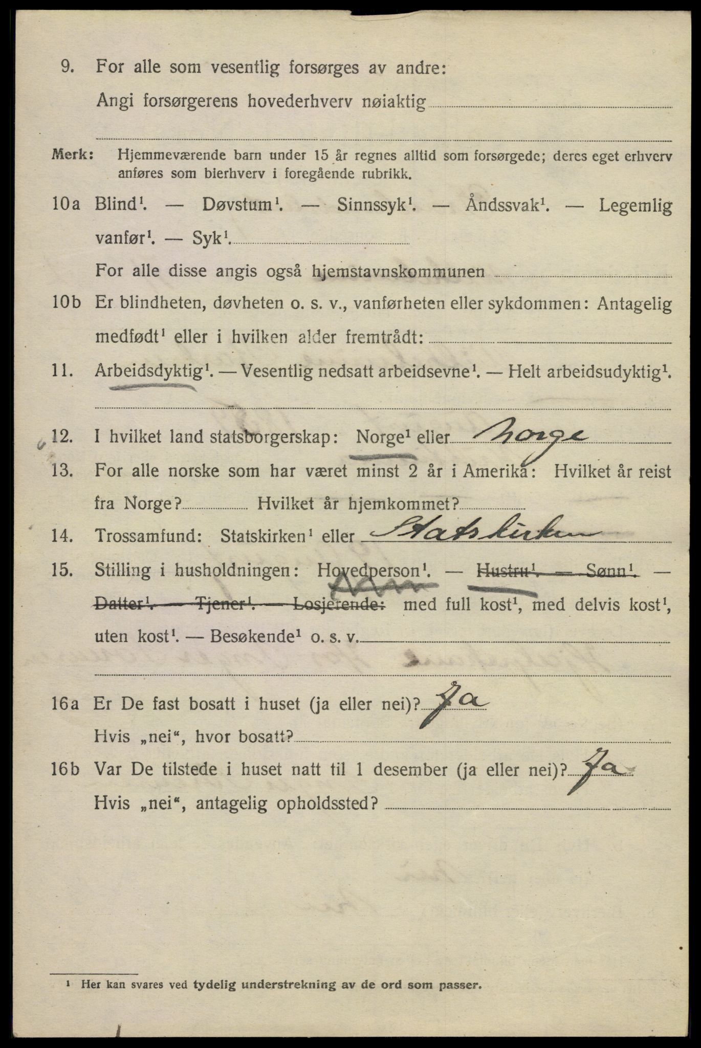 SAO, 1920 census for Kristiania, 1920, p. 258334