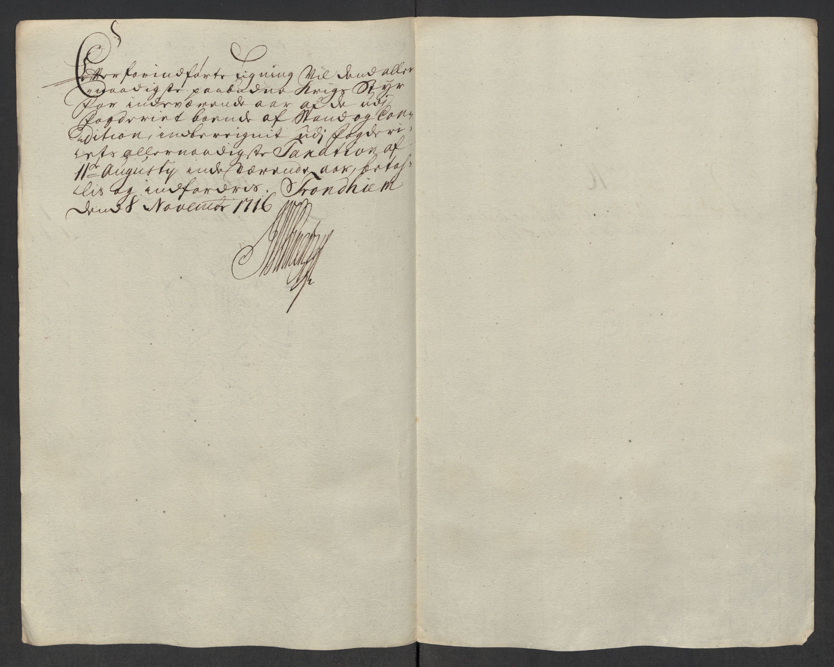 Rentekammeret inntil 1814, Reviderte regnskaper, Fogderegnskap, AV/RA-EA-4092/R60/L3967: Fogderegnskap Orkdal og Gauldal, 1716, p. 190