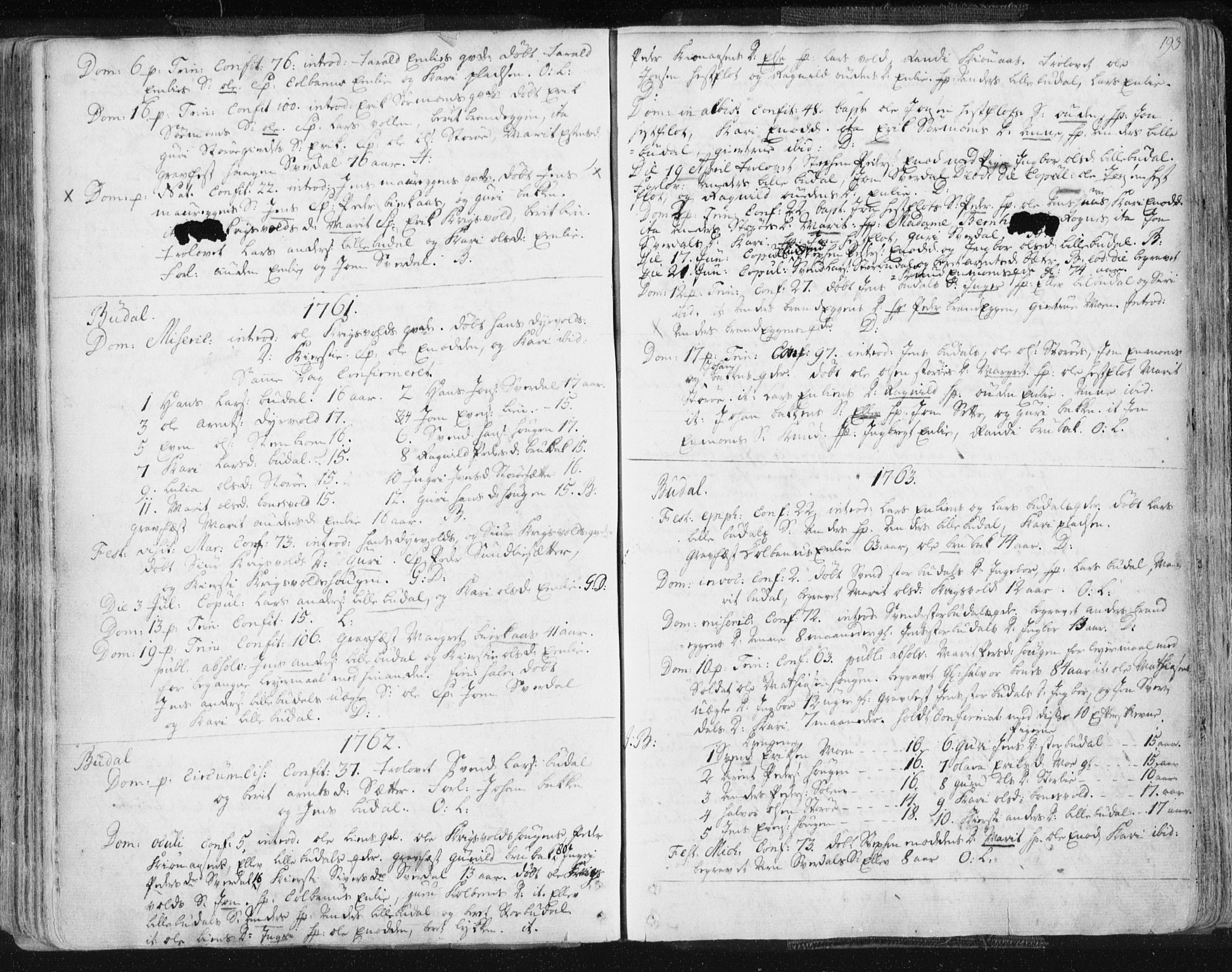 Ministerialprotokoller, klokkerbøker og fødselsregistre - Sør-Trøndelag, SAT/A-1456/687/L0991: Parish register (official) no. 687A02, 1747-1790, p. 193