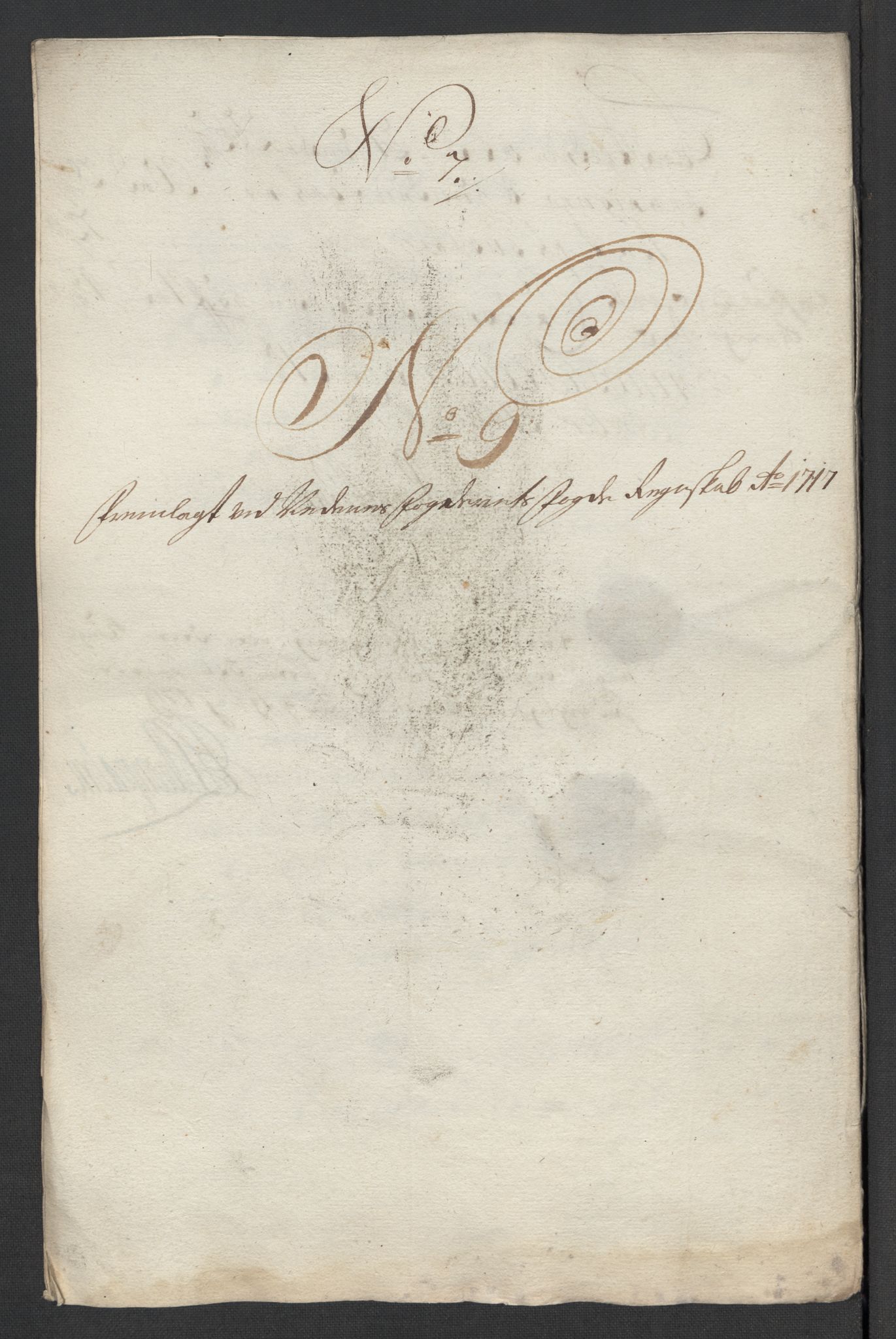 Rentekammeret inntil 1814, Reviderte regnskaper, Fogderegnskap, RA/EA-4092/R39/L2326: Fogderegnskap Nedenes, 1717, p. 206