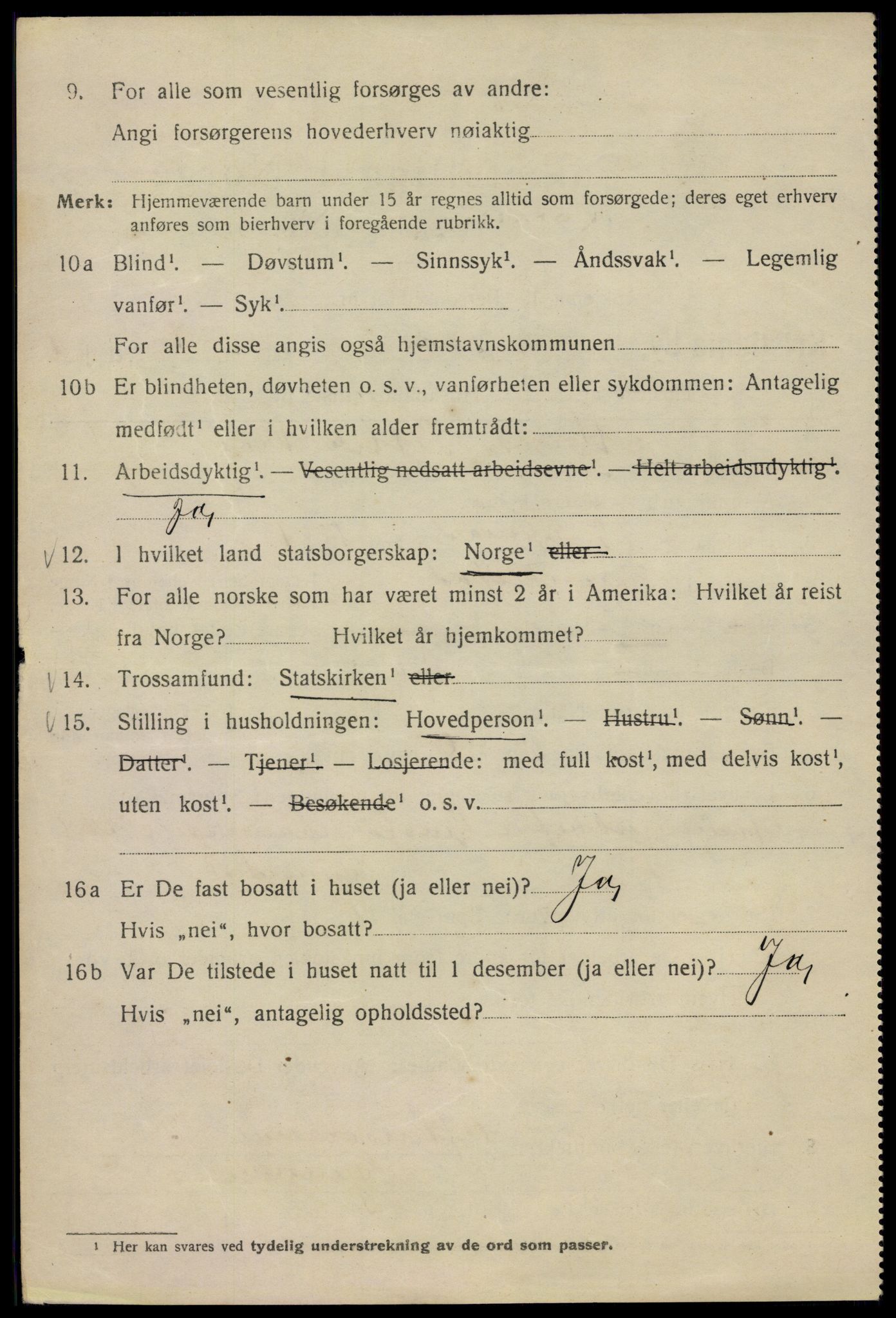 SAO, 1920 census for Kristiania, 1920, p. 191922