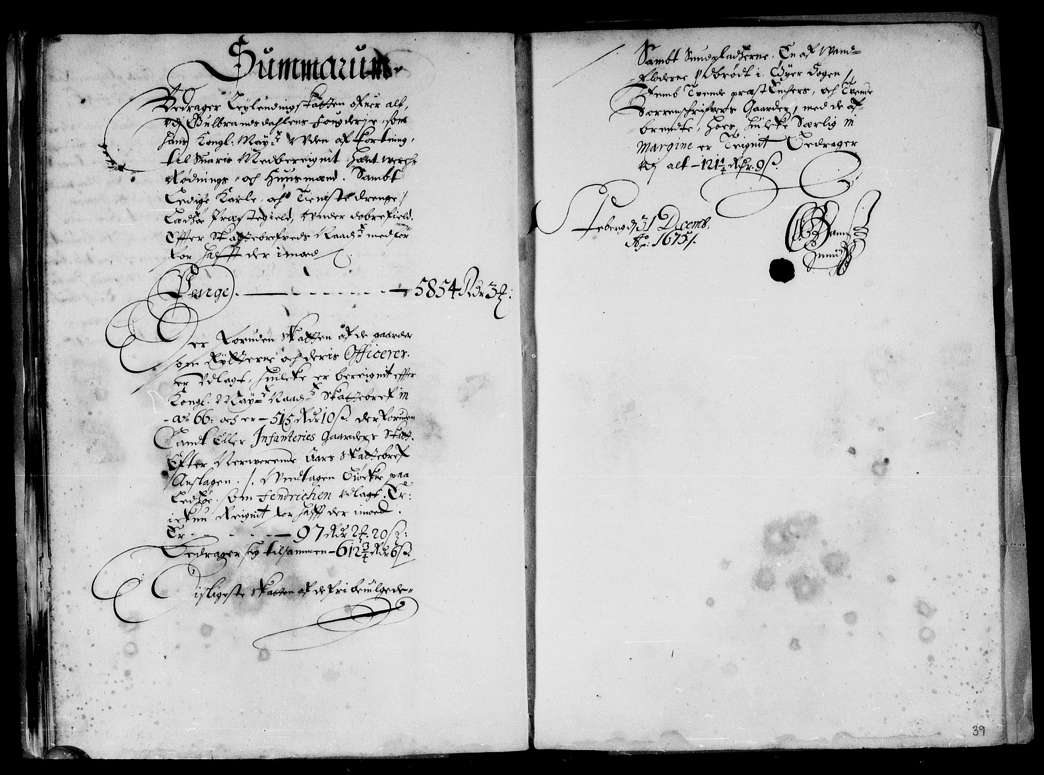 Rentekammeret inntil 1814, Reviderte regnskaper, Stiftamtstueregnskaper, Landkommissariatet på Akershus og Akershus stiftamt, AV/RA-EA-5869/R/Rb/L0104: Akershus stiftamt, 1675