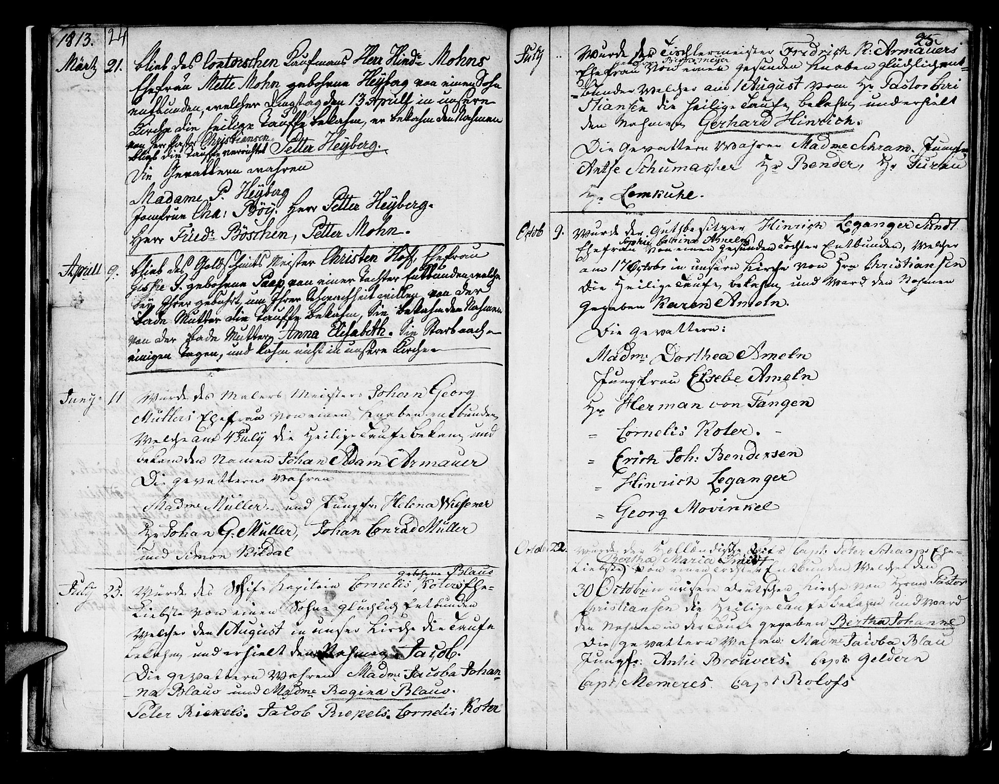 Mariakirken Sokneprestembete, AV/SAB-A-76901/H/Haa/L0004: Parish register (official) no. A 4, 1807-1815, p. 24-25