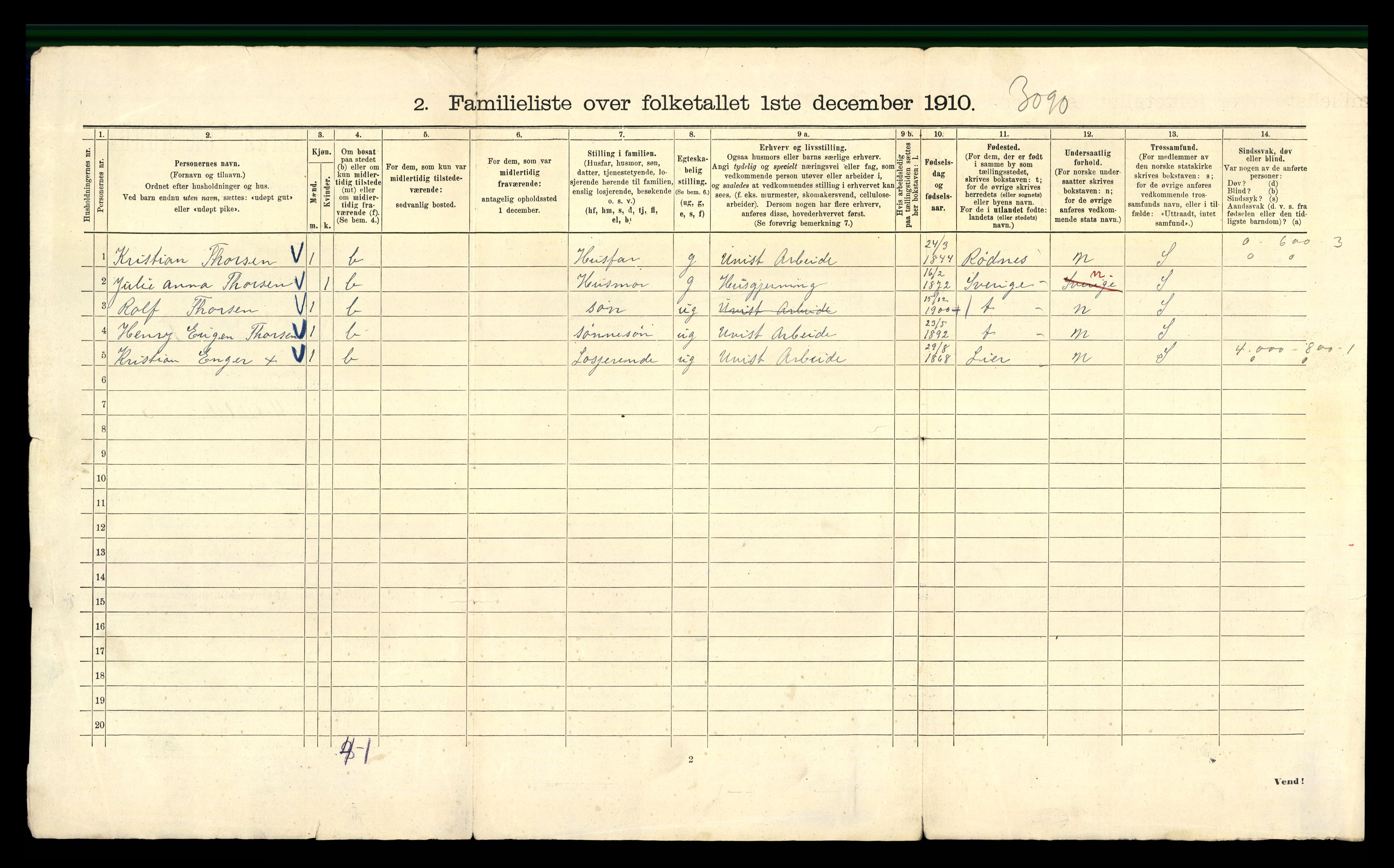 RA, 1910 census for Kristiania, 1910, p. 64224