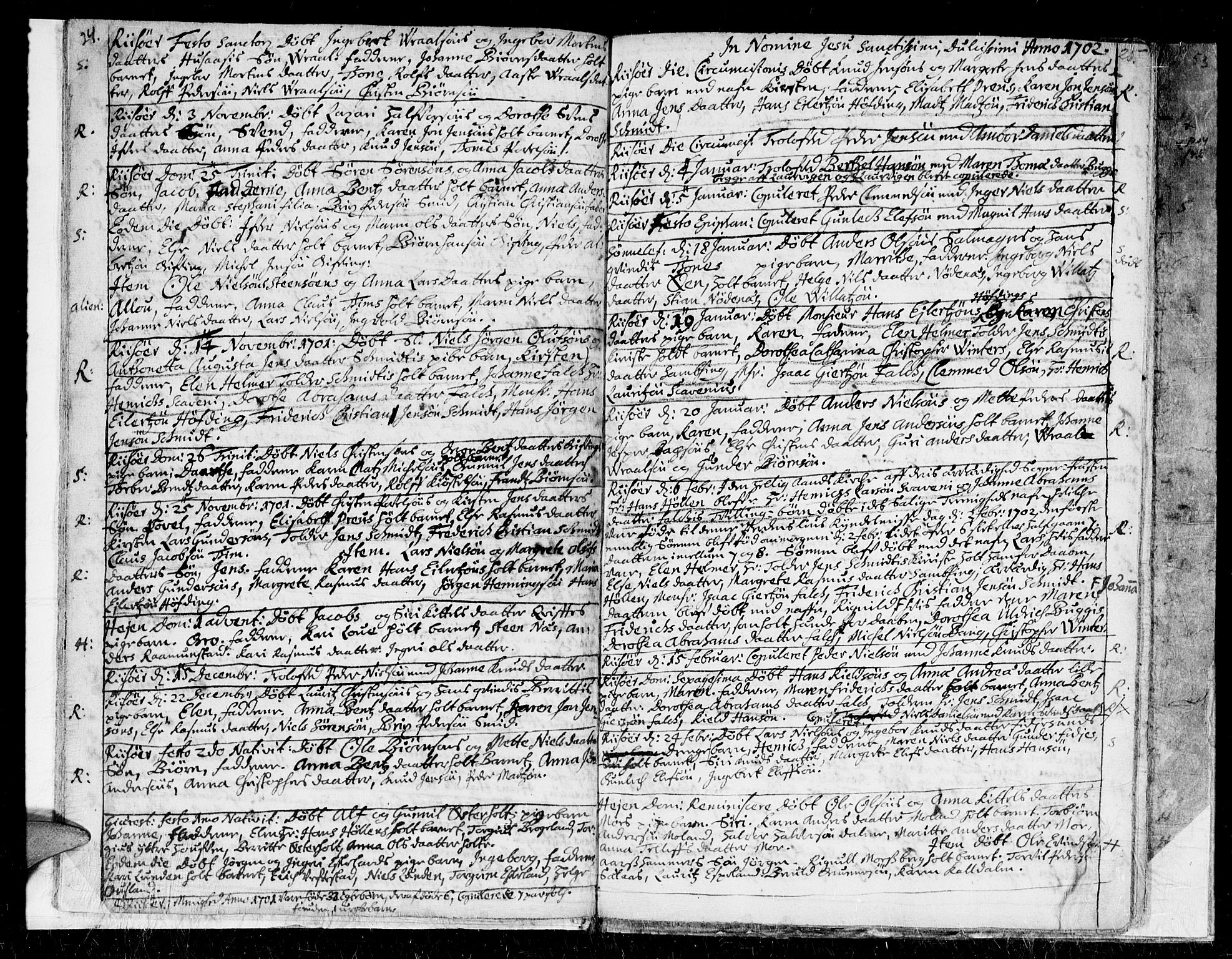 Gjerstad sokneprestkontor, AV/SAK-1111-0014/F/Fa/Faa/L0001: Parish register (official) no. A 1, 1695-1717, p. 24-25