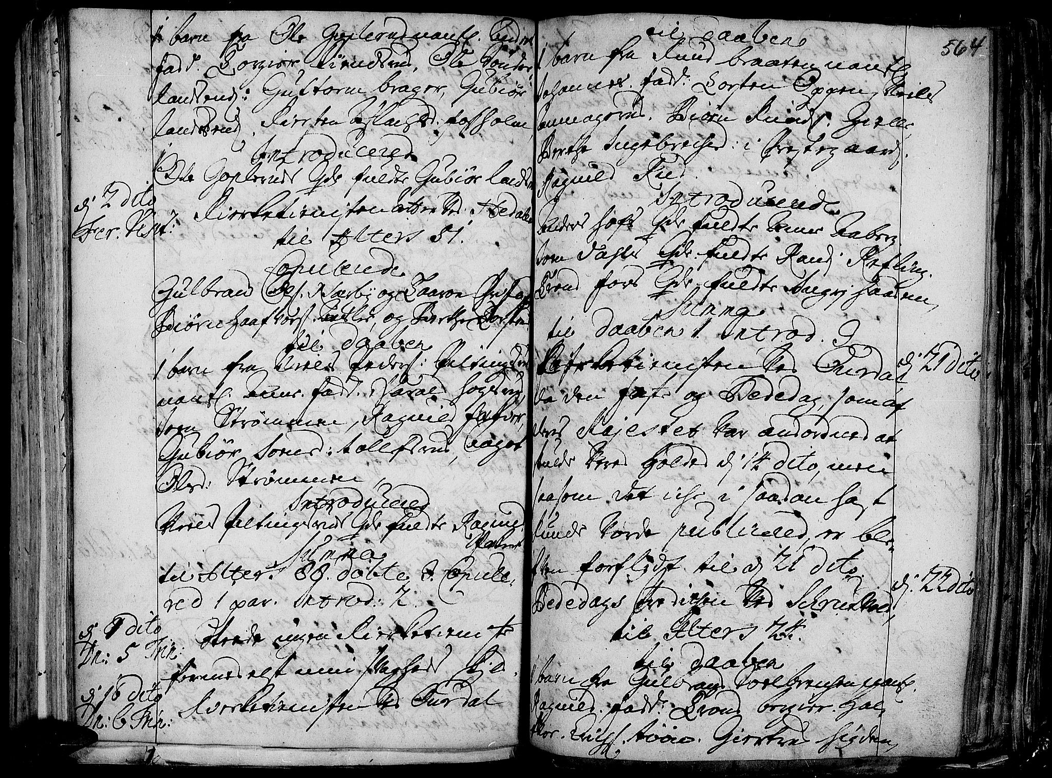 Aurdal prestekontor, AV/SAH-PREST-126/H/Ha/Haa/L0001: Parish register (official) no. 1-3, 1692-1730, p. 564