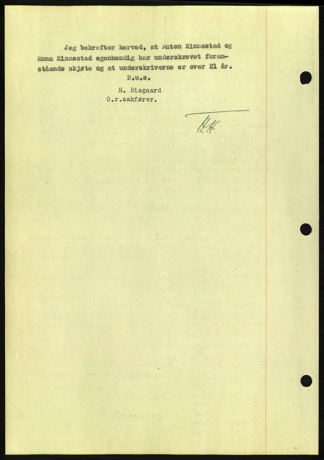 Nes tingrett, SAO/A-10548/G/Gb/Gbb/L0010: Mortgage book no. 54, 1939-1940, Diary no: : 779/1940