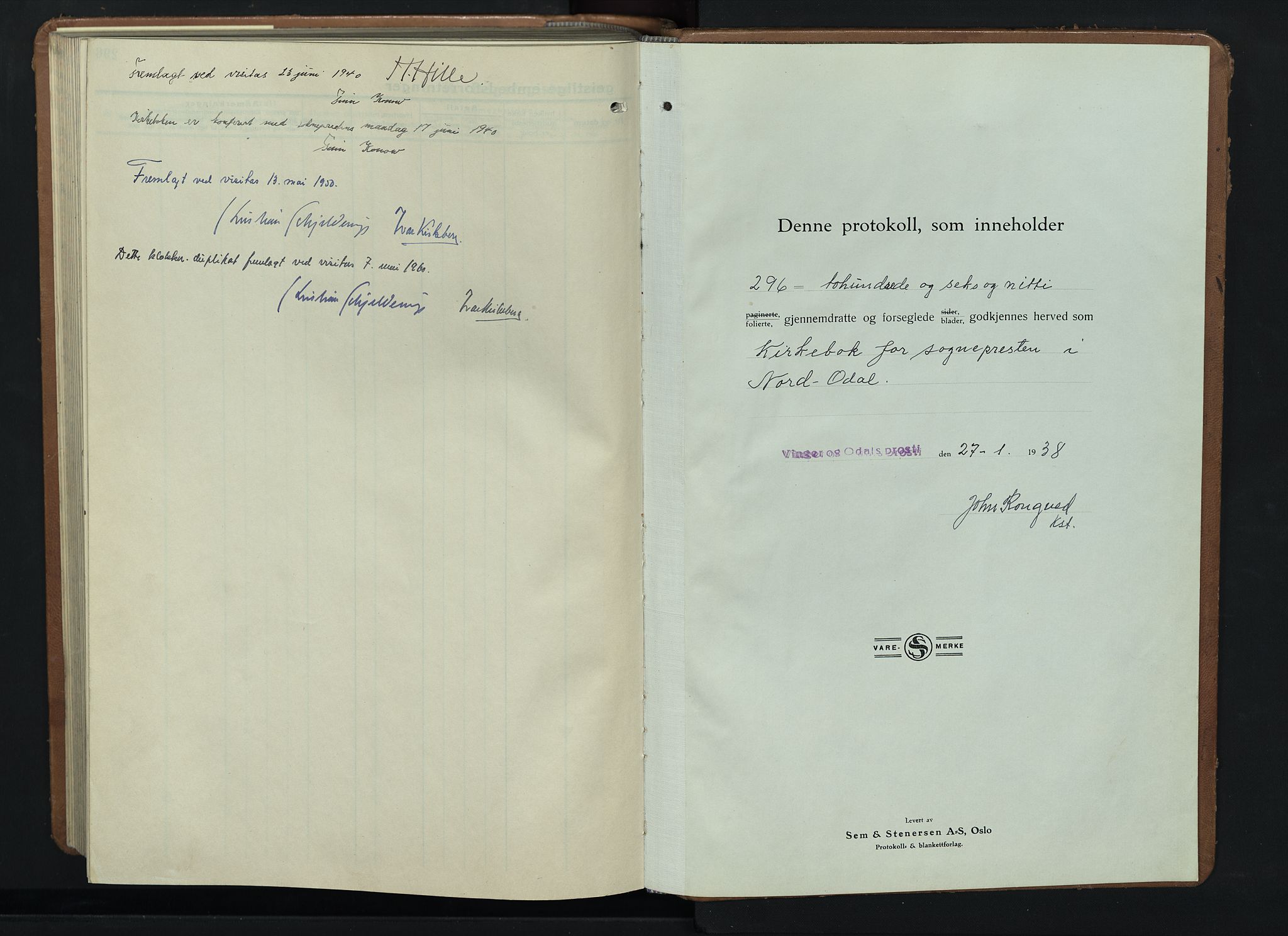 Nord-Odal prestekontor, AV/SAH-PREST-032/H/Ha/Hab/L0006: Parish register (copy) no. 6, 1936-1950