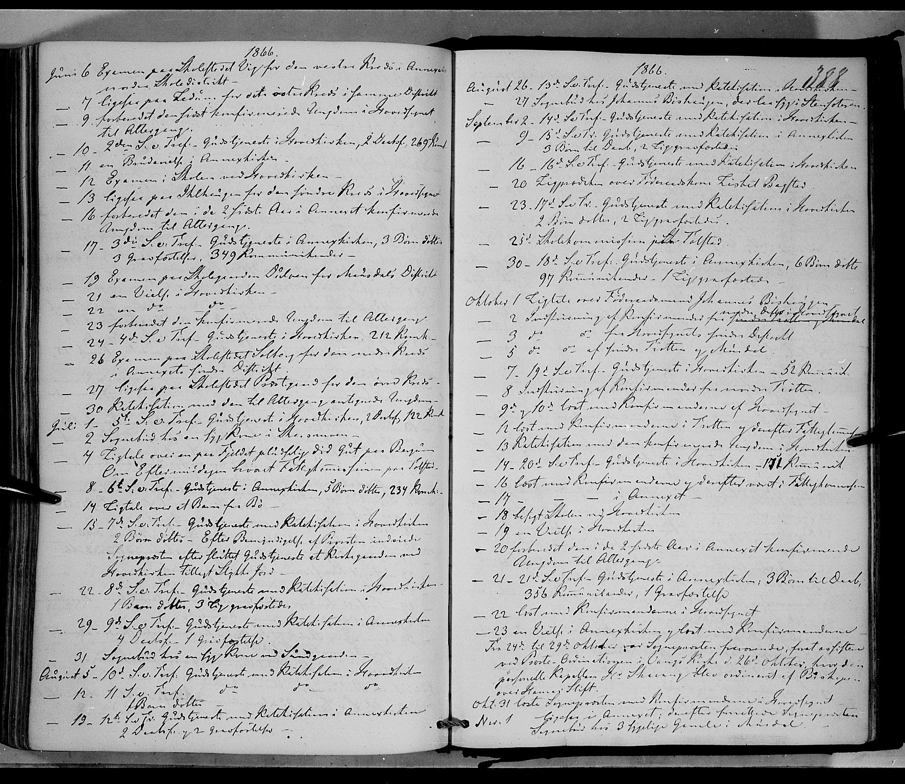 Øyer prestekontor, SAH/PREST-084/H/Ha/Haa/L0006: Parish register (official) no. 6, 1858-1874, p. 388