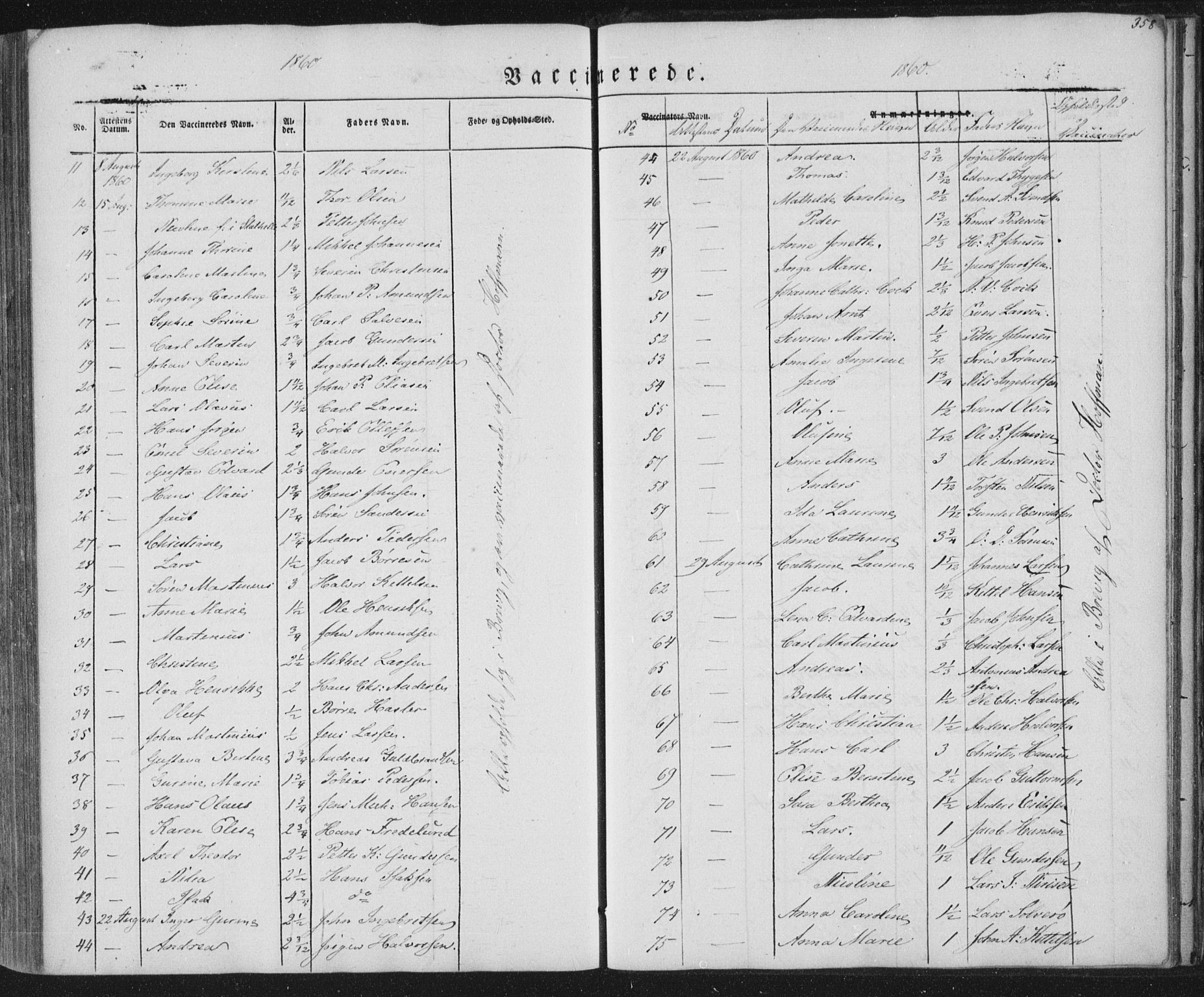 Brevik kirkebøker, SAKO/A-255/F/Fa/L0005: Parish register (official) no. 5, 1847-1865, p. 358