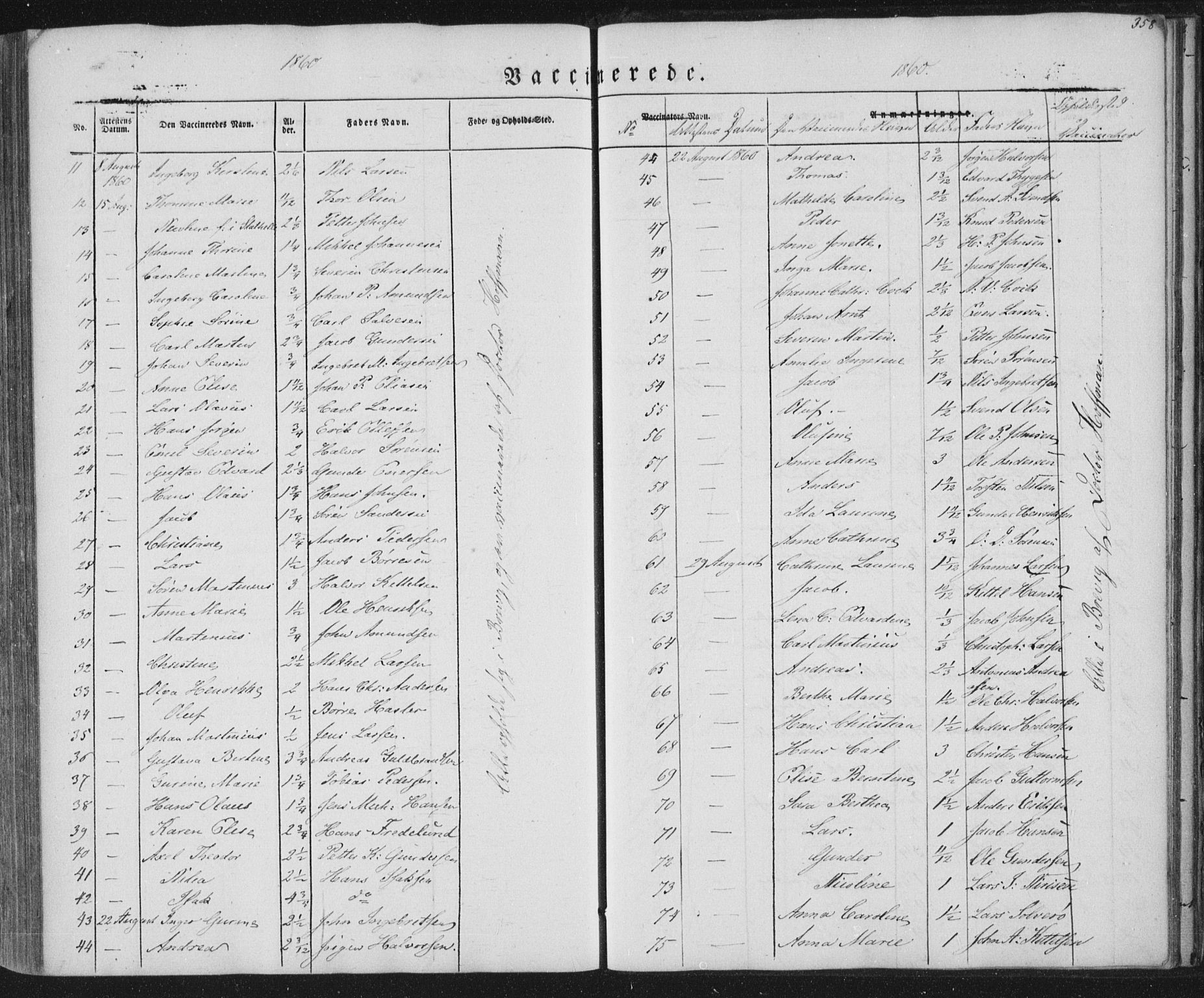 Brevik kirkebøker, AV/SAKO-A-255/F/Fa/L0005: Parish register (official) no. 5, 1847-1865, p. 358