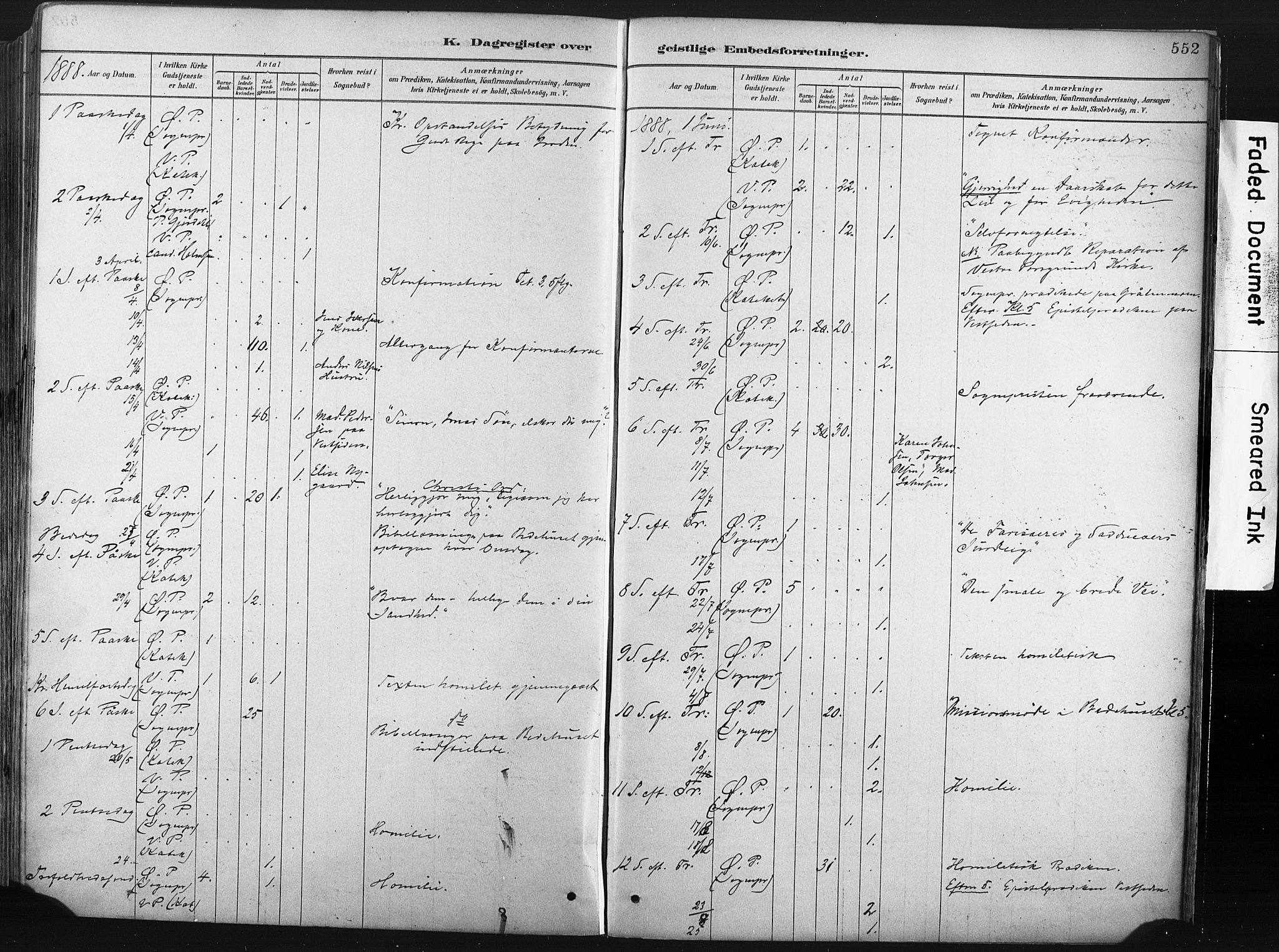 Porsgrunn kirkebøker , SAKO/A-104/F/Fa/L0008: Parish register (official) no. 8, 1878-1895, p. 552