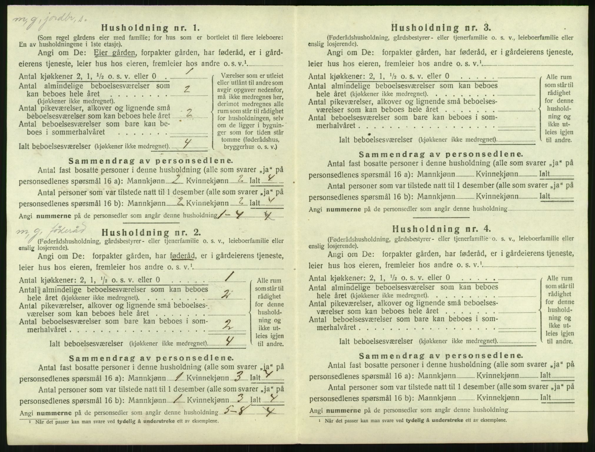 SAT, 1920 census for Aukra, 1920, p. 598