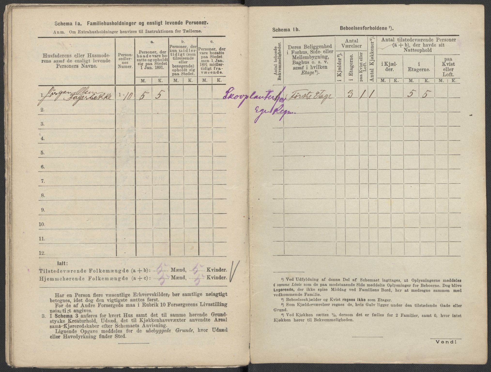 RA, 1891 Census for 1301 Bergen, 1891, p. 2495