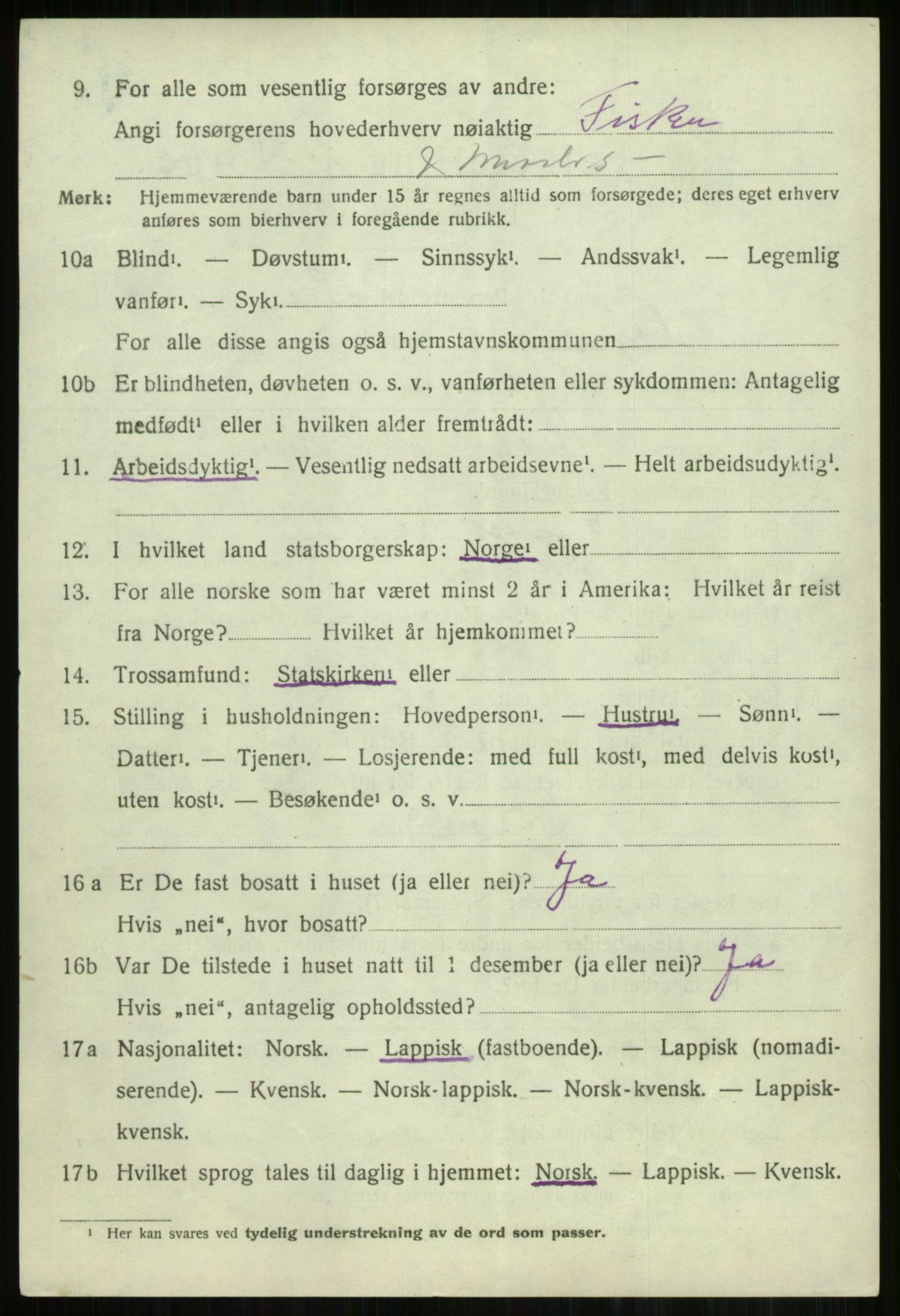 SATØ, 1920 census for Skjervøy, 1920, p. 1682