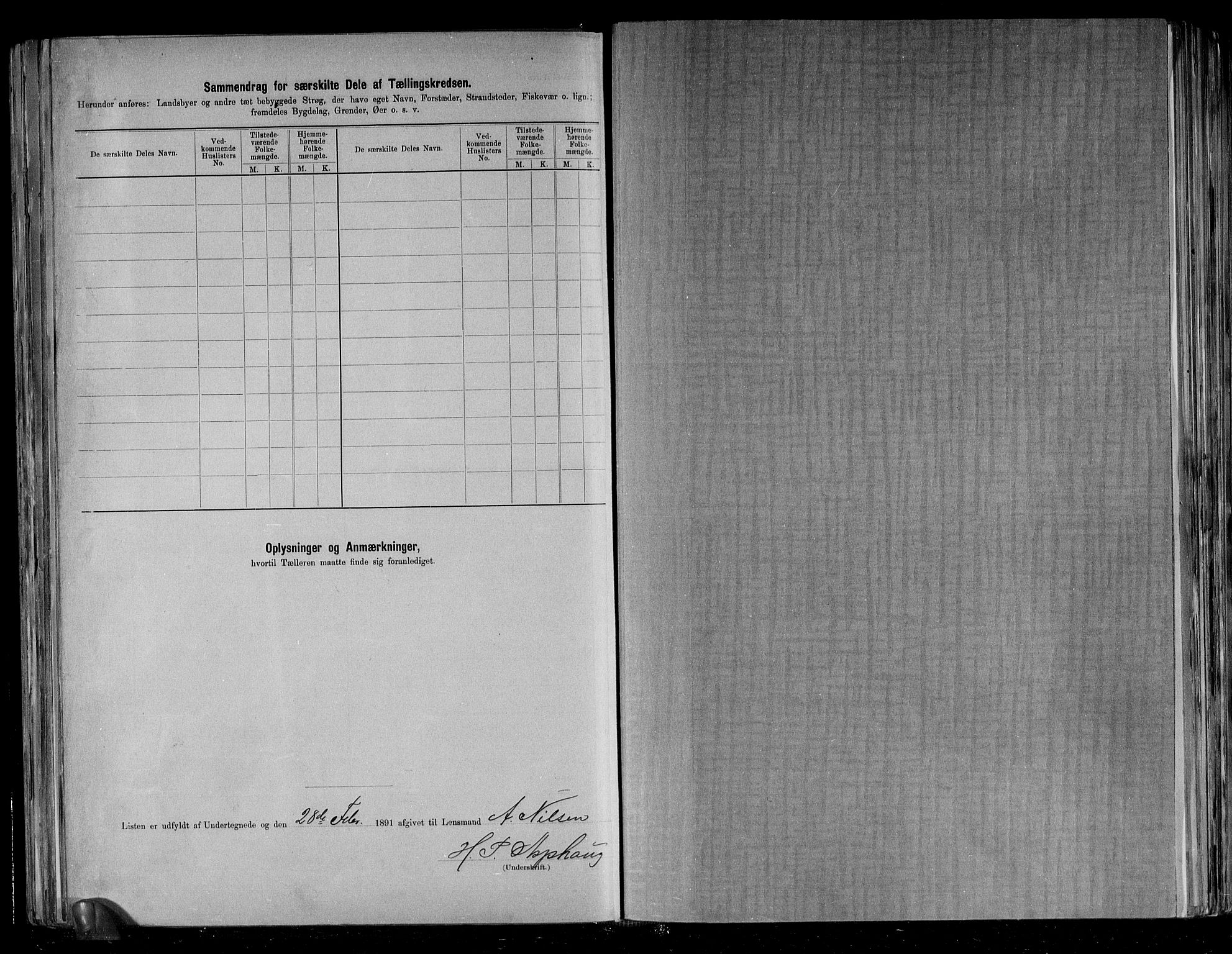 RA, 1891 census for 1652 Flå, 1891, p. 9