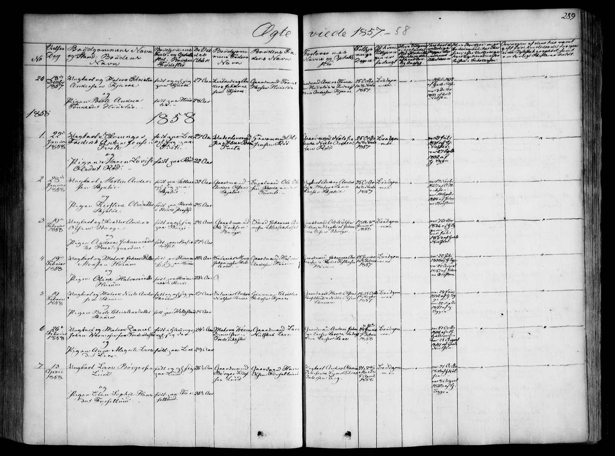 Onsøy prestekontor Kirkebøker, AV/SAO-A-10914/F/Fa/L0003: Parish register (official) no. I 3, 1841-1860, p. 289