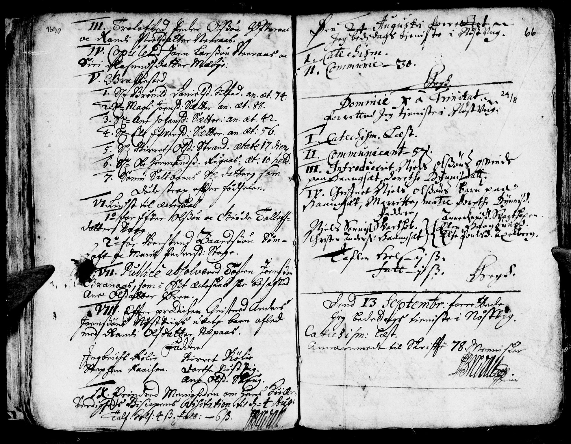 Ministerialprotokoller, klokkerbøker og fødselsregistre - Nordland, SAT/A-1459/814/L0220: Parish register (official) no. 814A01, 1677-1717, p. 66
