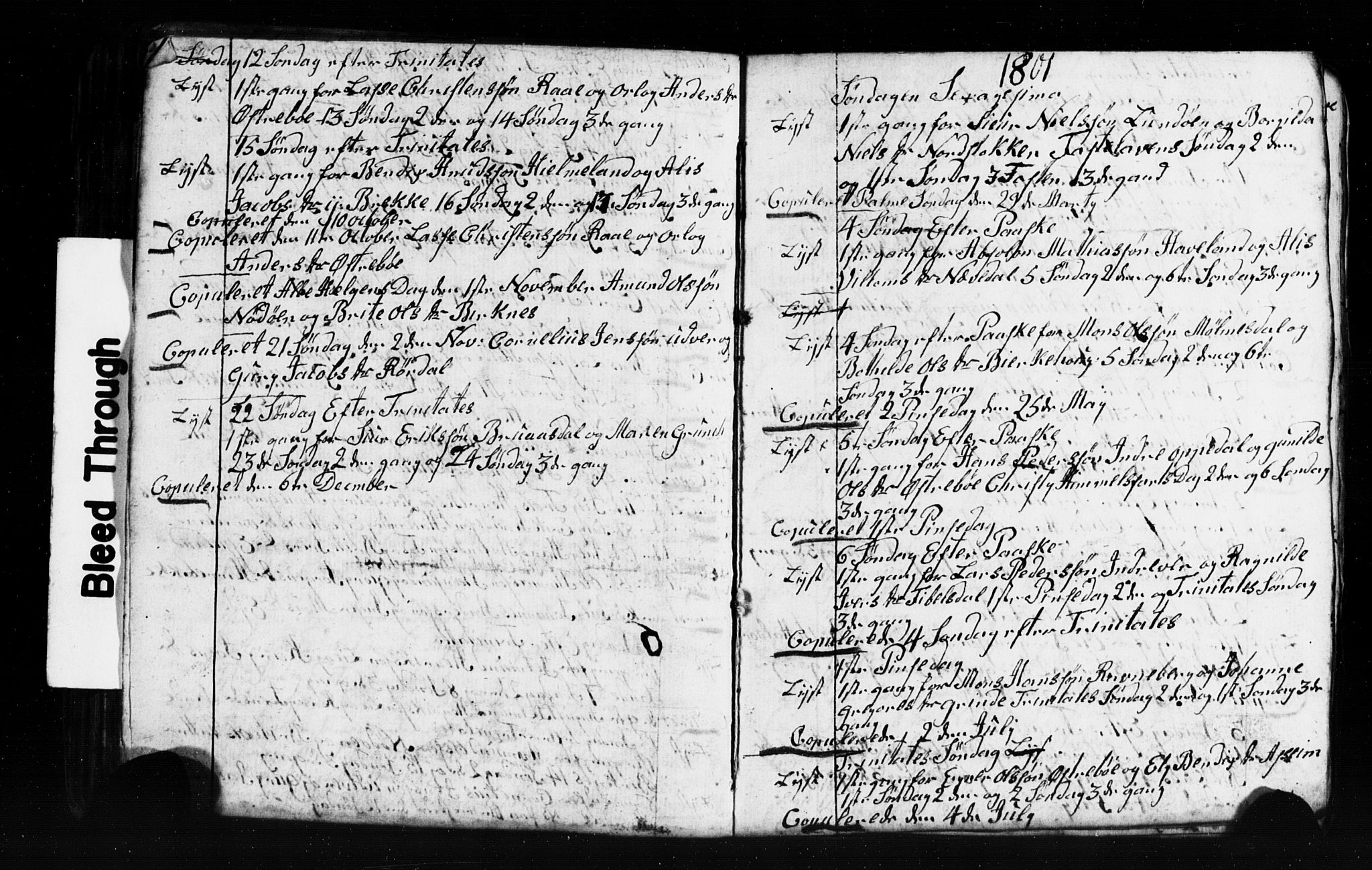 Gulen sokneprestembete, AV/SAB-A-80201/H/Hab: Parish register (copy) no. A 2, 1791-1814