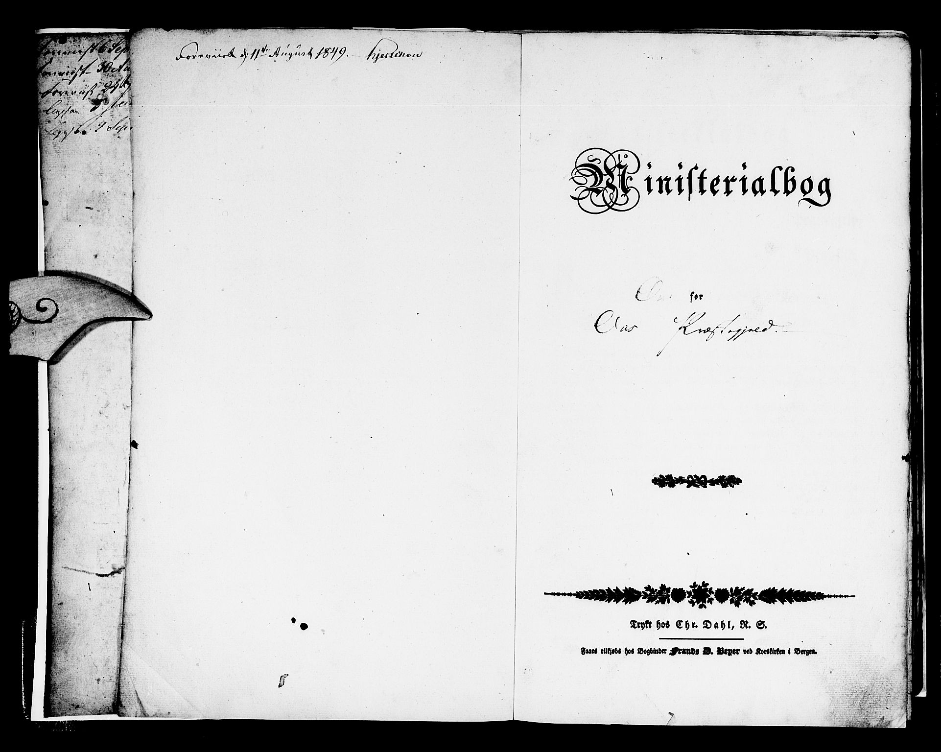 Os sokneprestembete, SAB/A-99929: Parish register (official) no. A 15, 1839-1851
