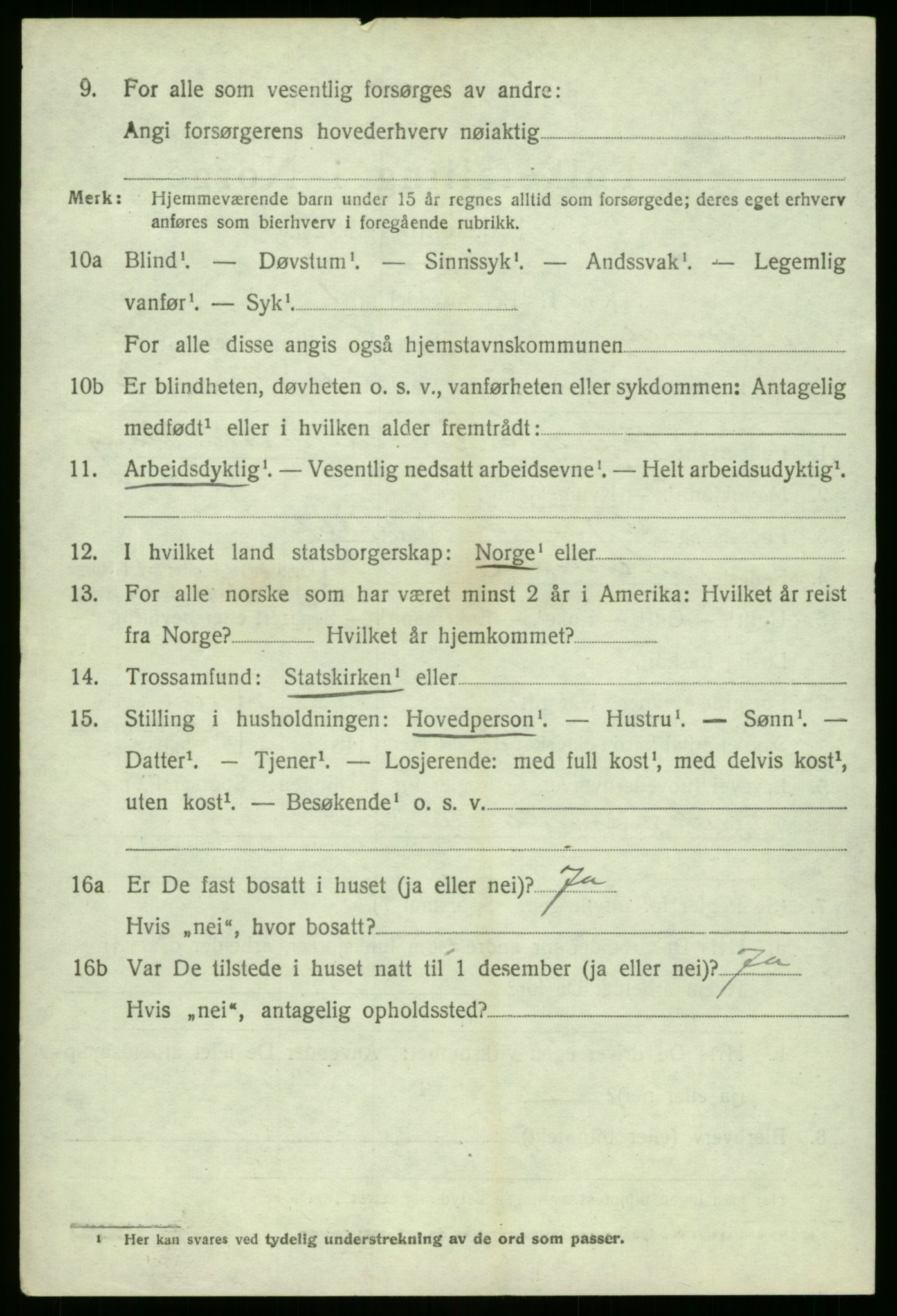 SAB, 1920 census for Askvoll, 1920, p. 2057