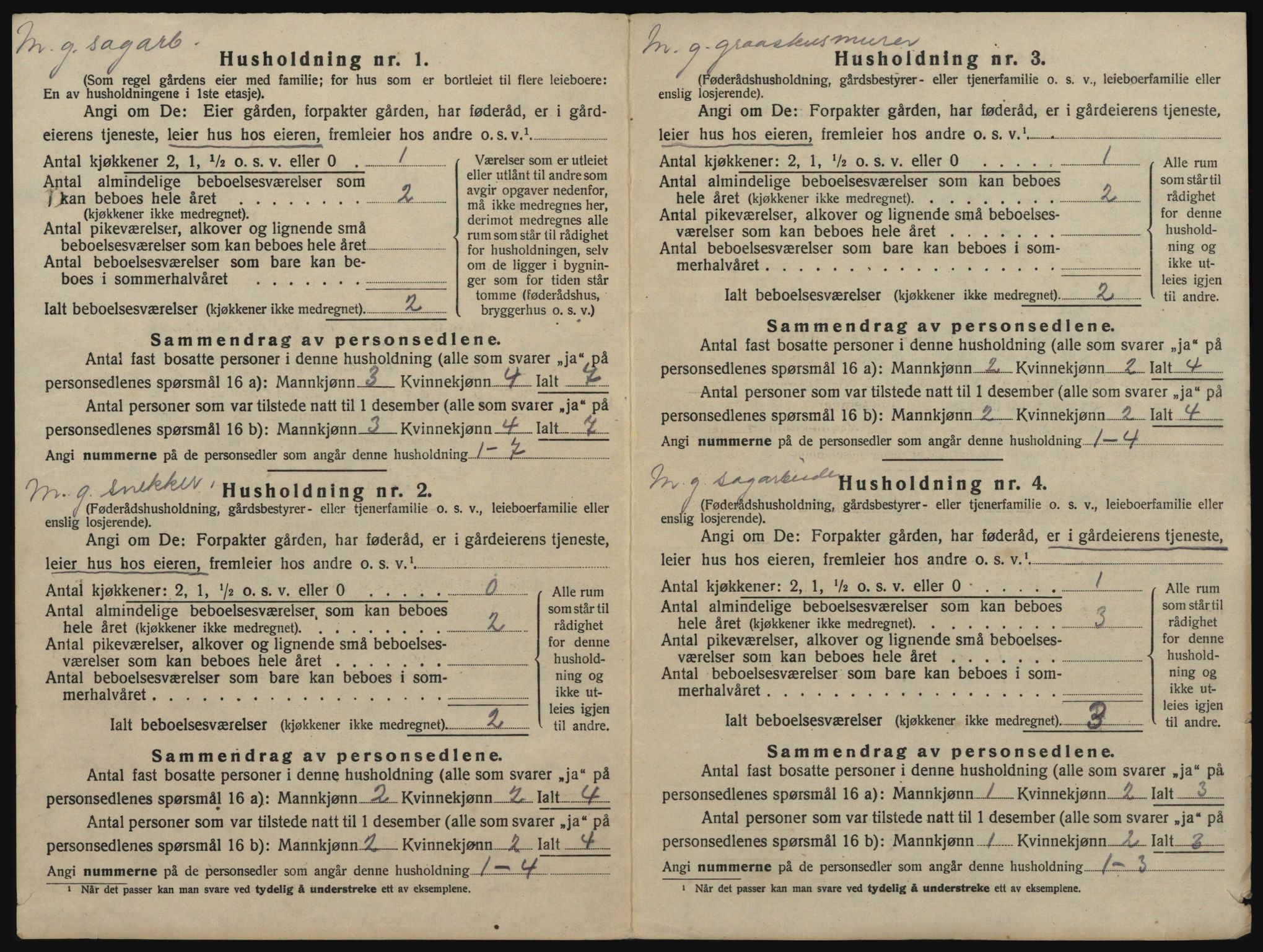 SAO, 1920 census for Bærum, 1920, p. 109