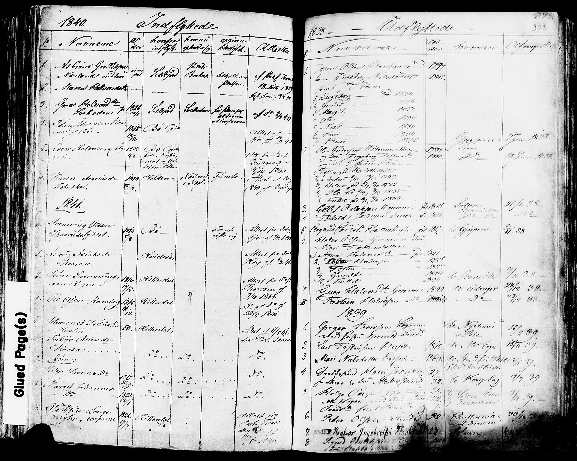 Sauherad kirkebøker, AV/SAKO-A-298/F/Fa/L0006: Parish register (official) no. I 6, 1827-1850, p. 378