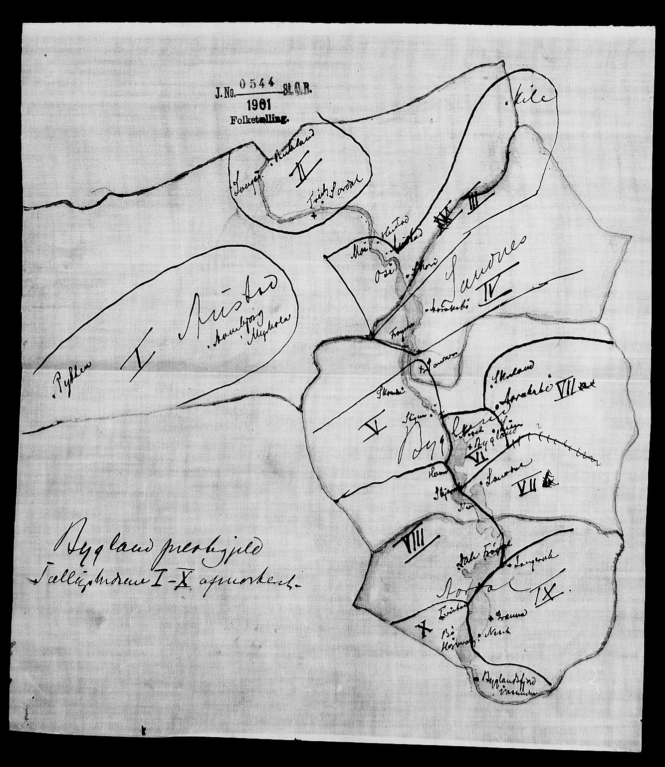 SAK, 1900 census for Bygland, 1900, p. 15