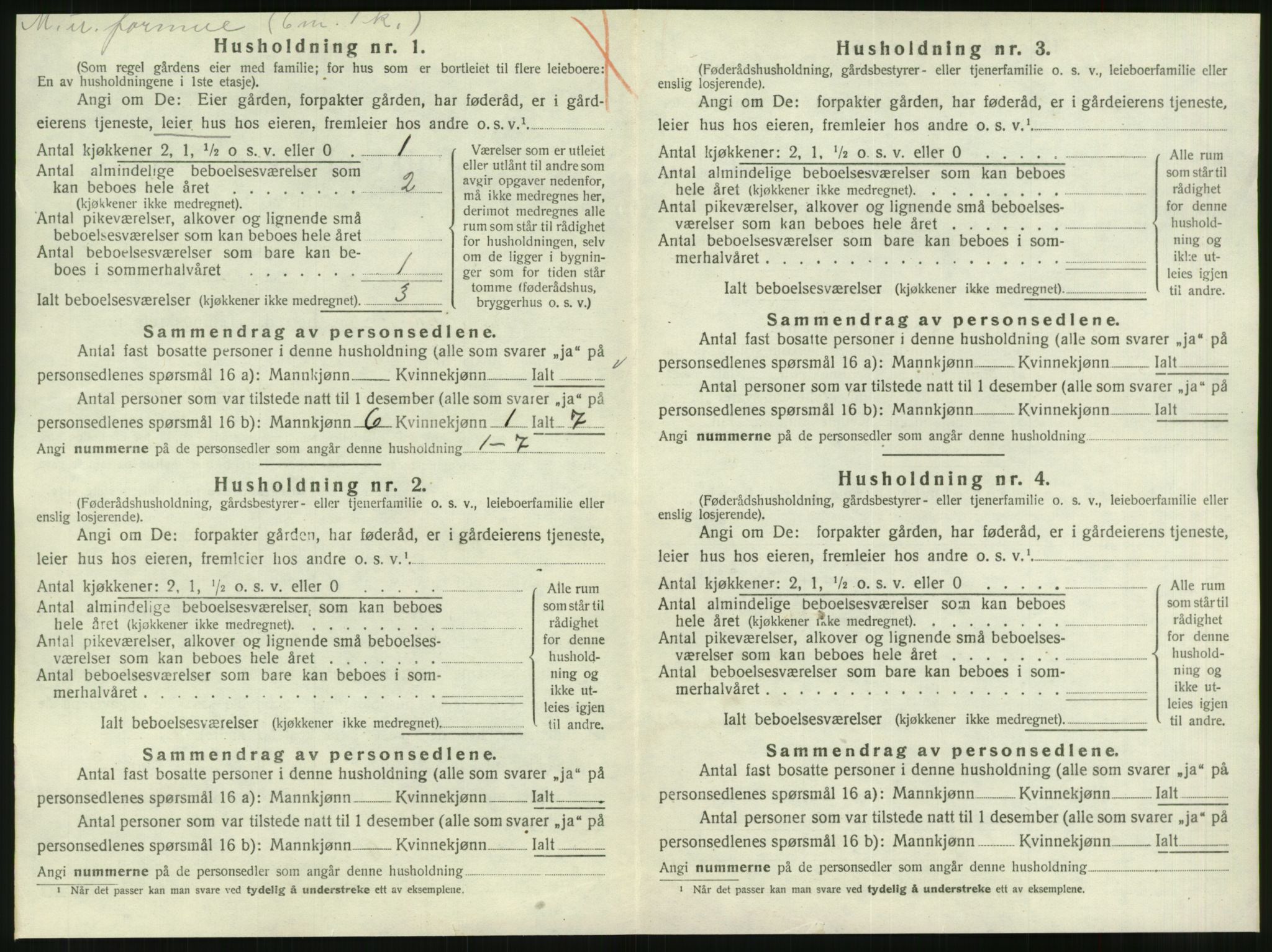 SAT, 1920 census for Leksvik, 1920, p. 49